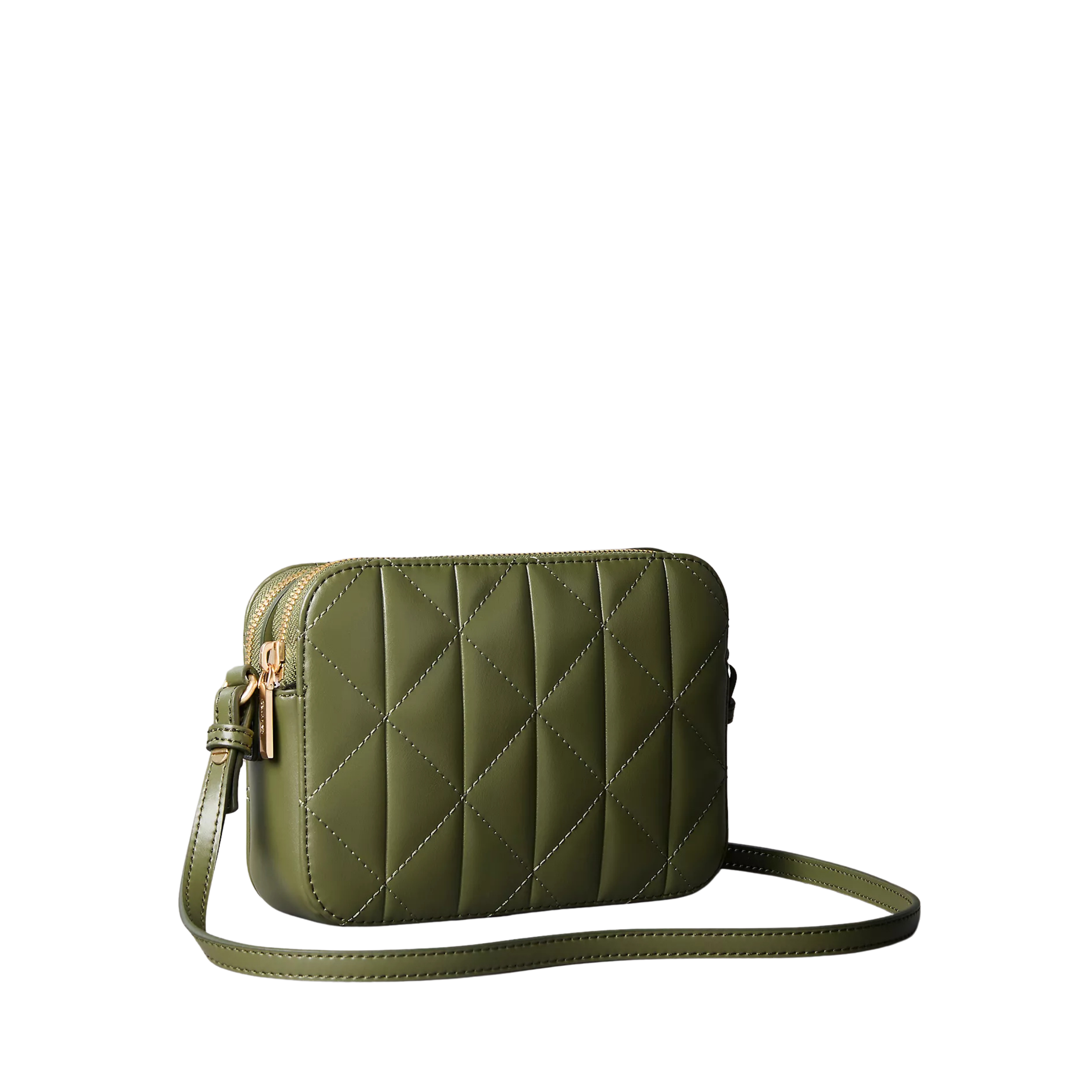 Calvin Klein Women Quilted Emblem Logo Camera Bag - Cypress