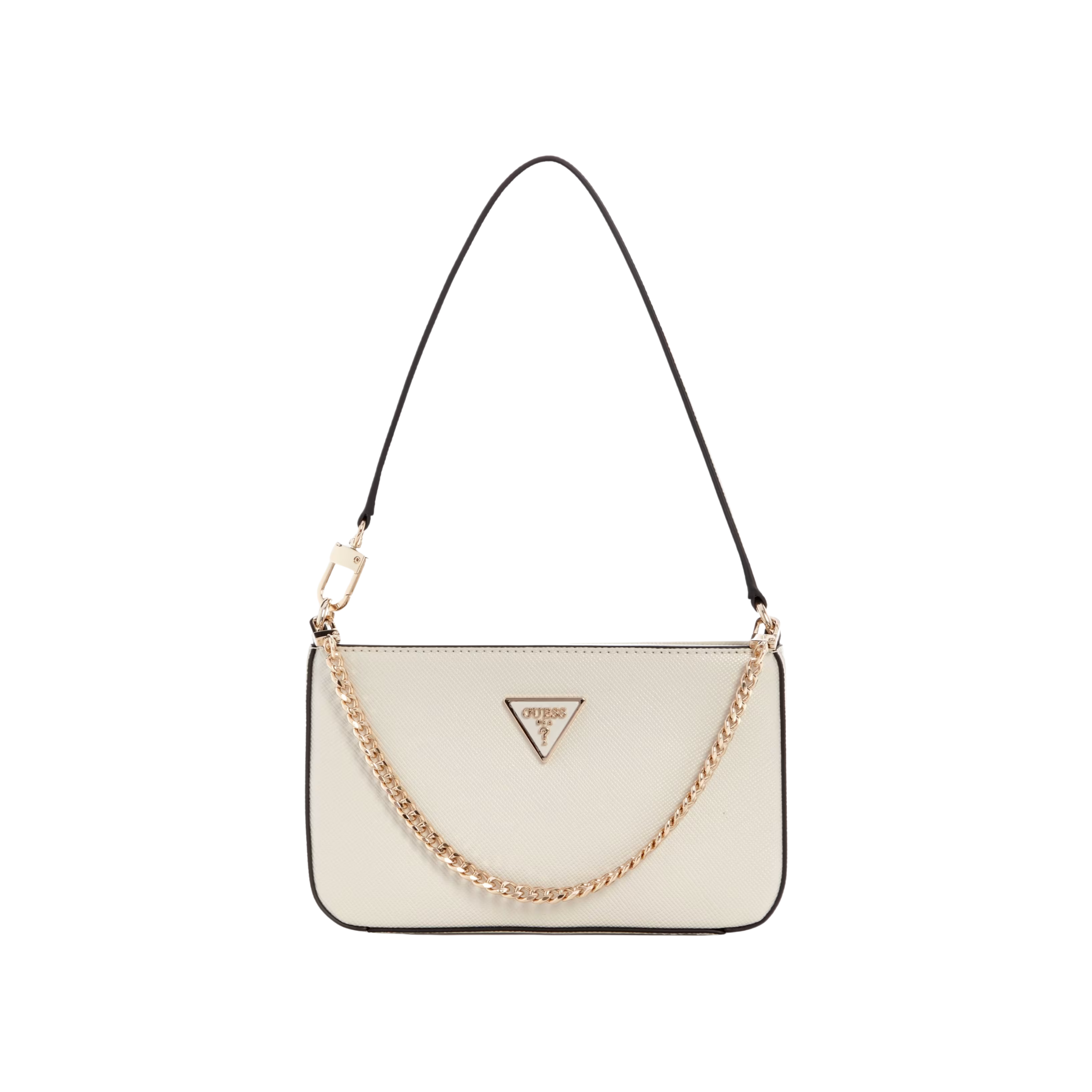 Guess Women Noelle Saffiano Mini Shoulder Bag - Bone