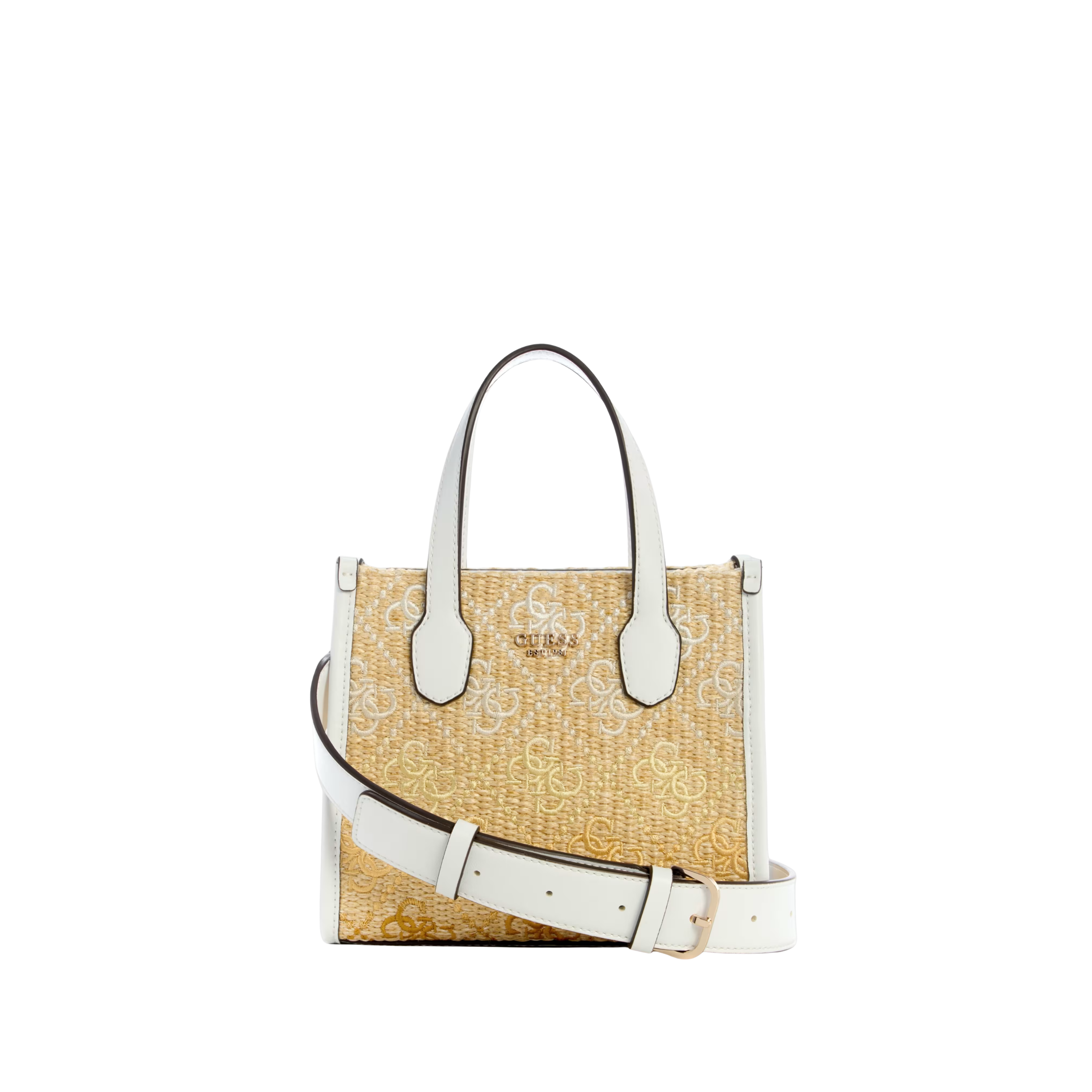 Guess Women Silvana Raffia Mini Tote - Chino