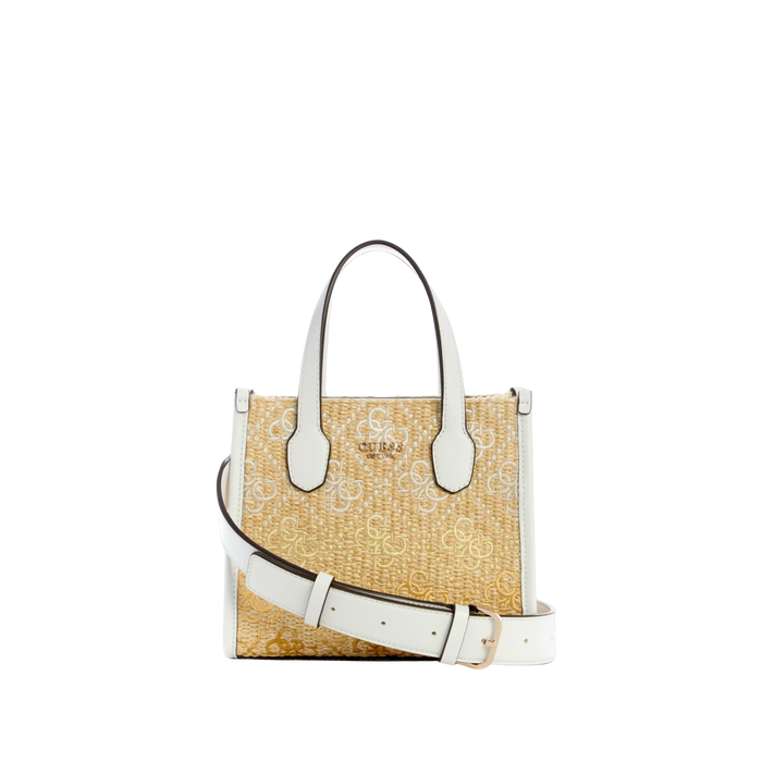 Guess Women Silvana Raffia Mini Tote - Chino