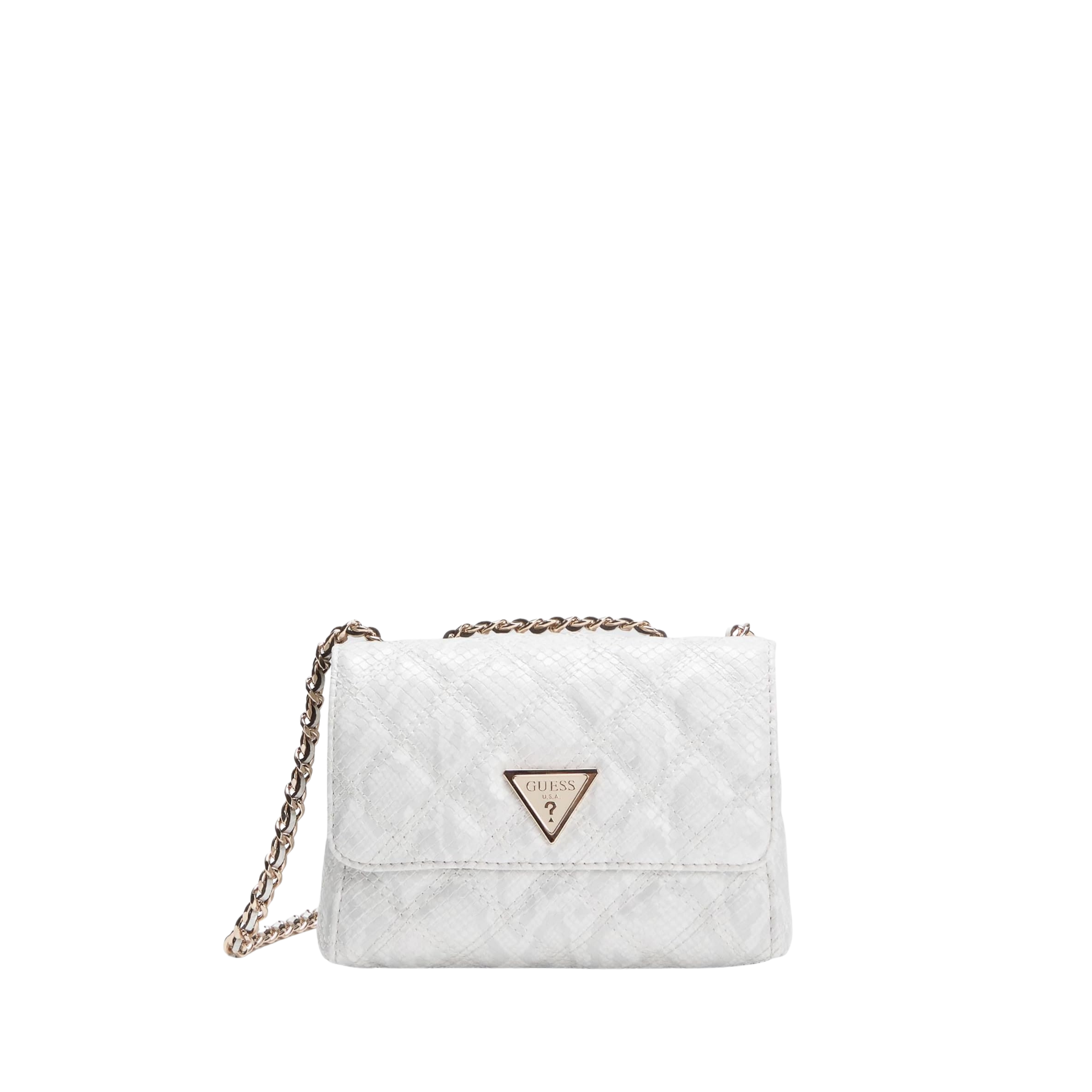 Guess Women Giully Mini CrossBody Bag - Off White