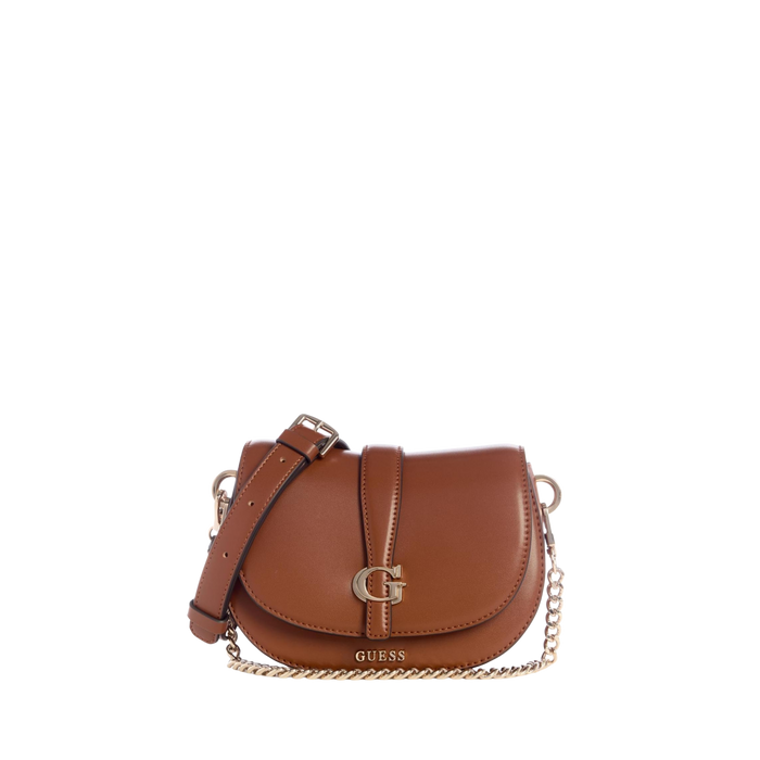 Guess Women Carrie Mini Crossbody - Cognac