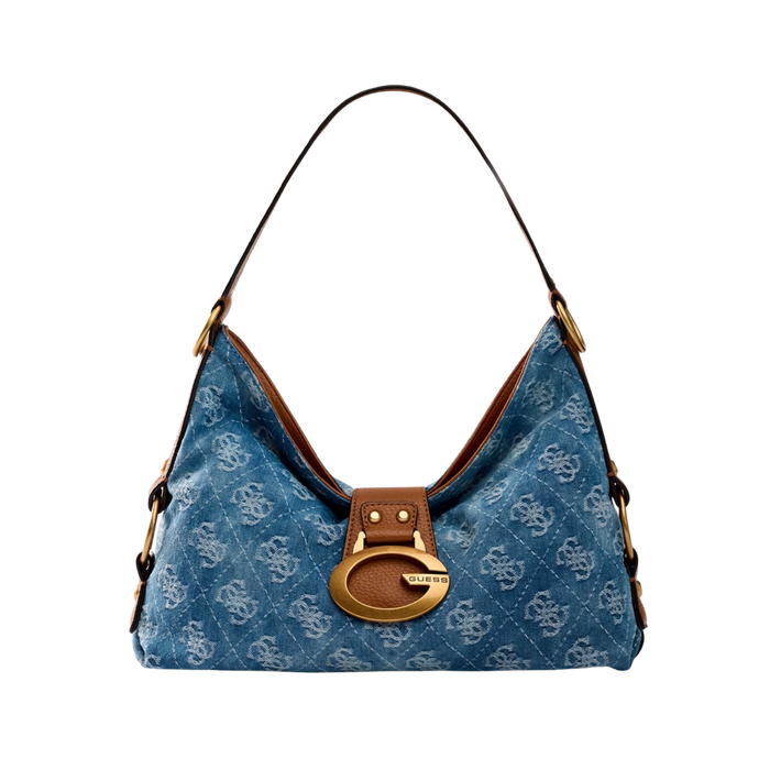Guess Women Camden Medium Shoulder Bag - Light Blue