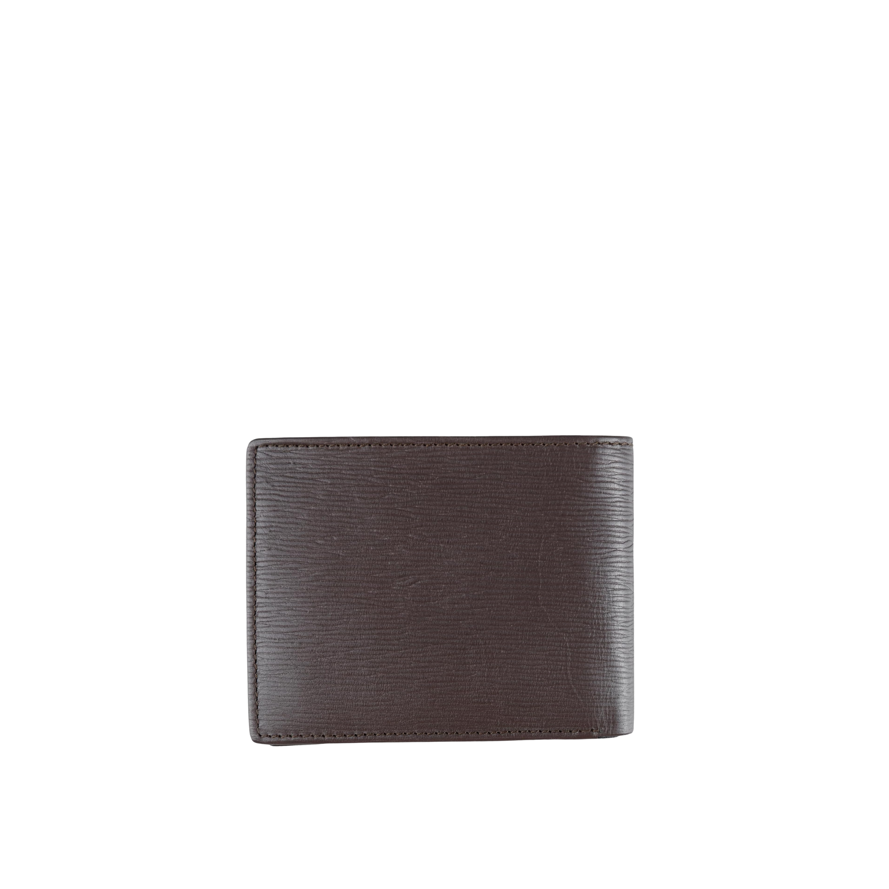 Calvin Klein Men RFID Leather Minimalist Bifold Wallet - Brown River Prin