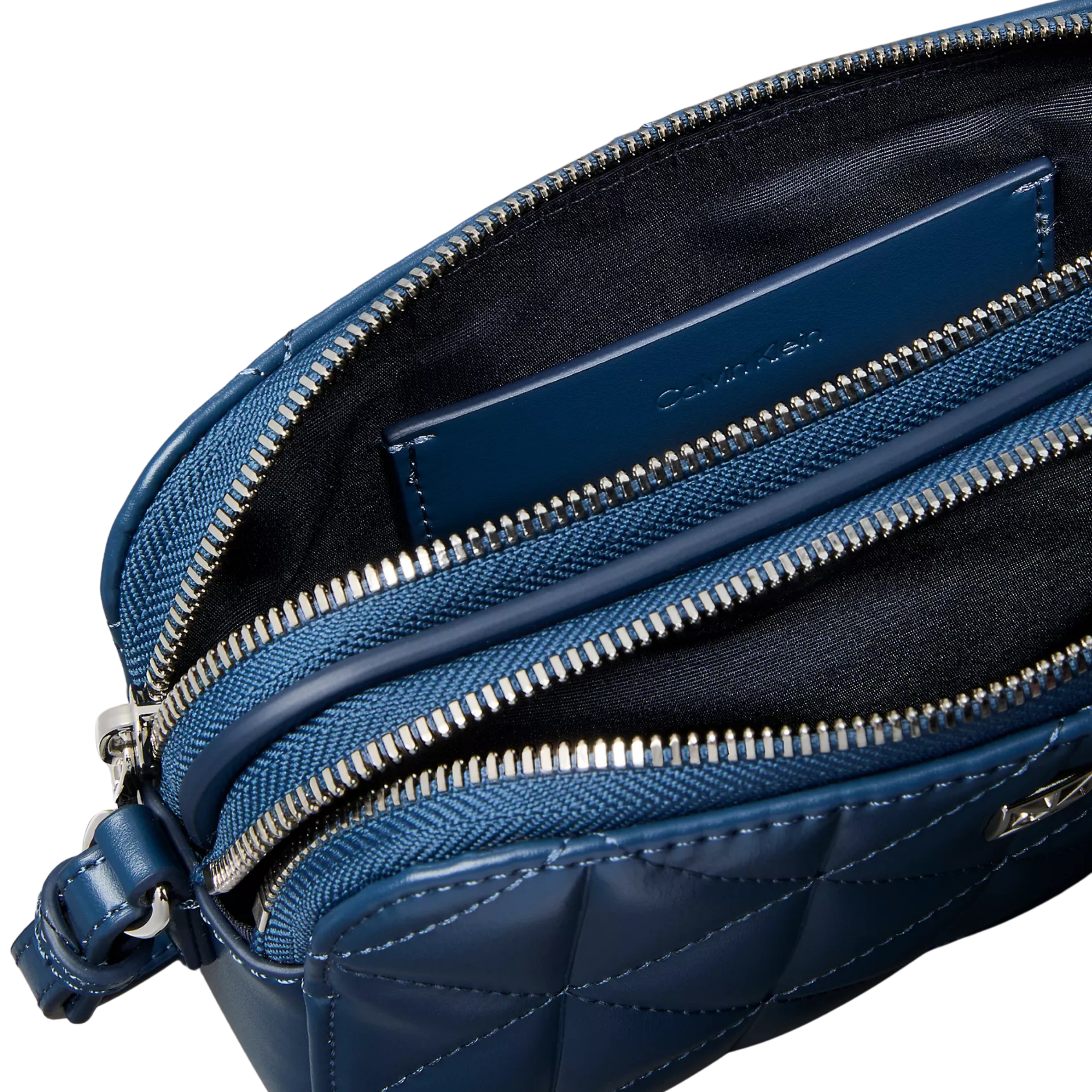 Calvin Klein Women Quilted Emblem Logo Camera Bag - Key Largo