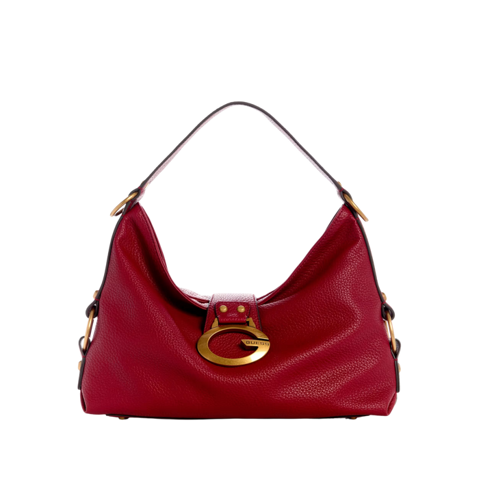 Guess Women Camden Medium Shoulder Bag - Red