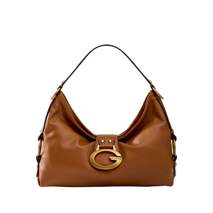 Guess Women Camden Medium Shoulder Bag - Cognac