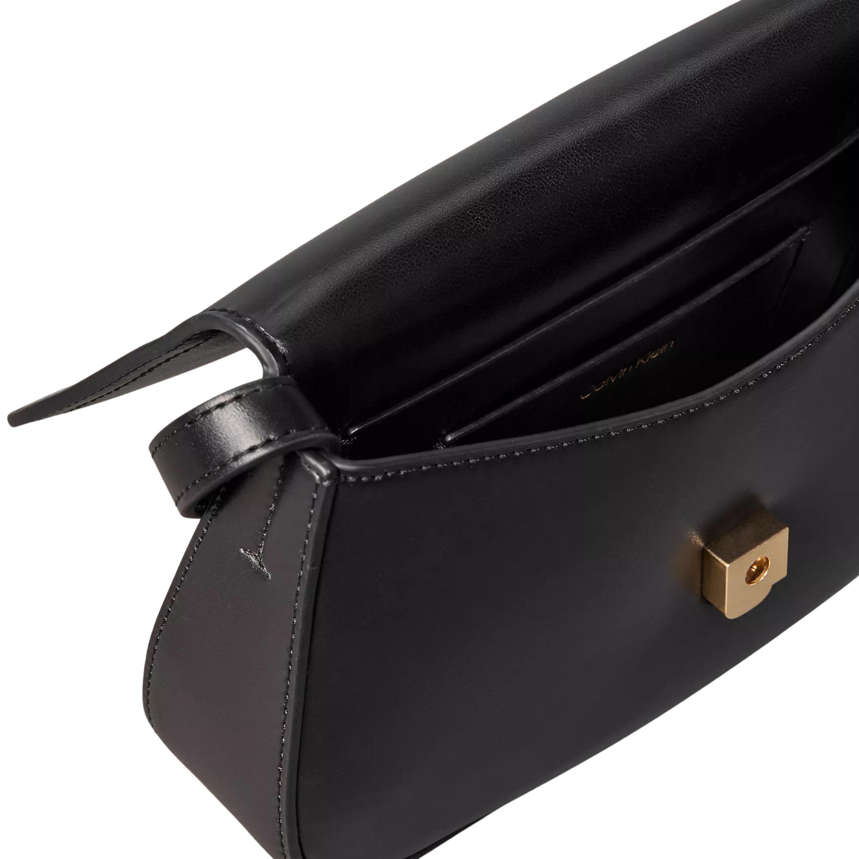 Calvin Klein Women Monogram Flap Camera Bag - Black