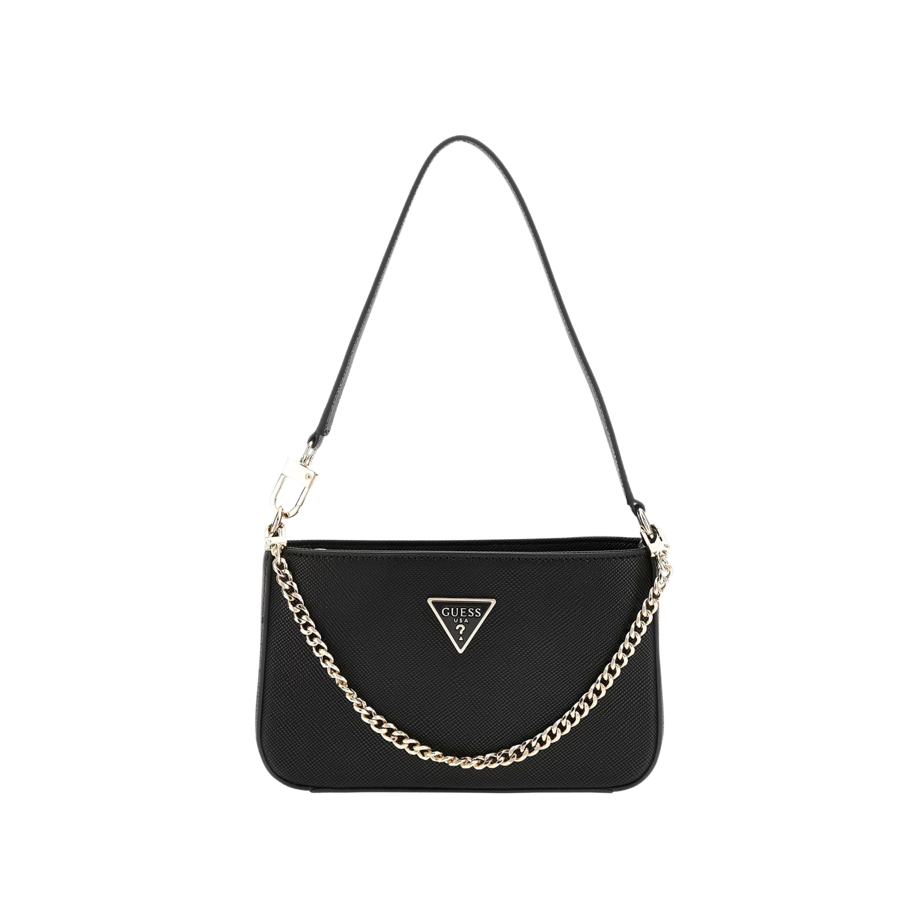 Guess Women Noelle Saffiano Mini Shoulder Bag - Black