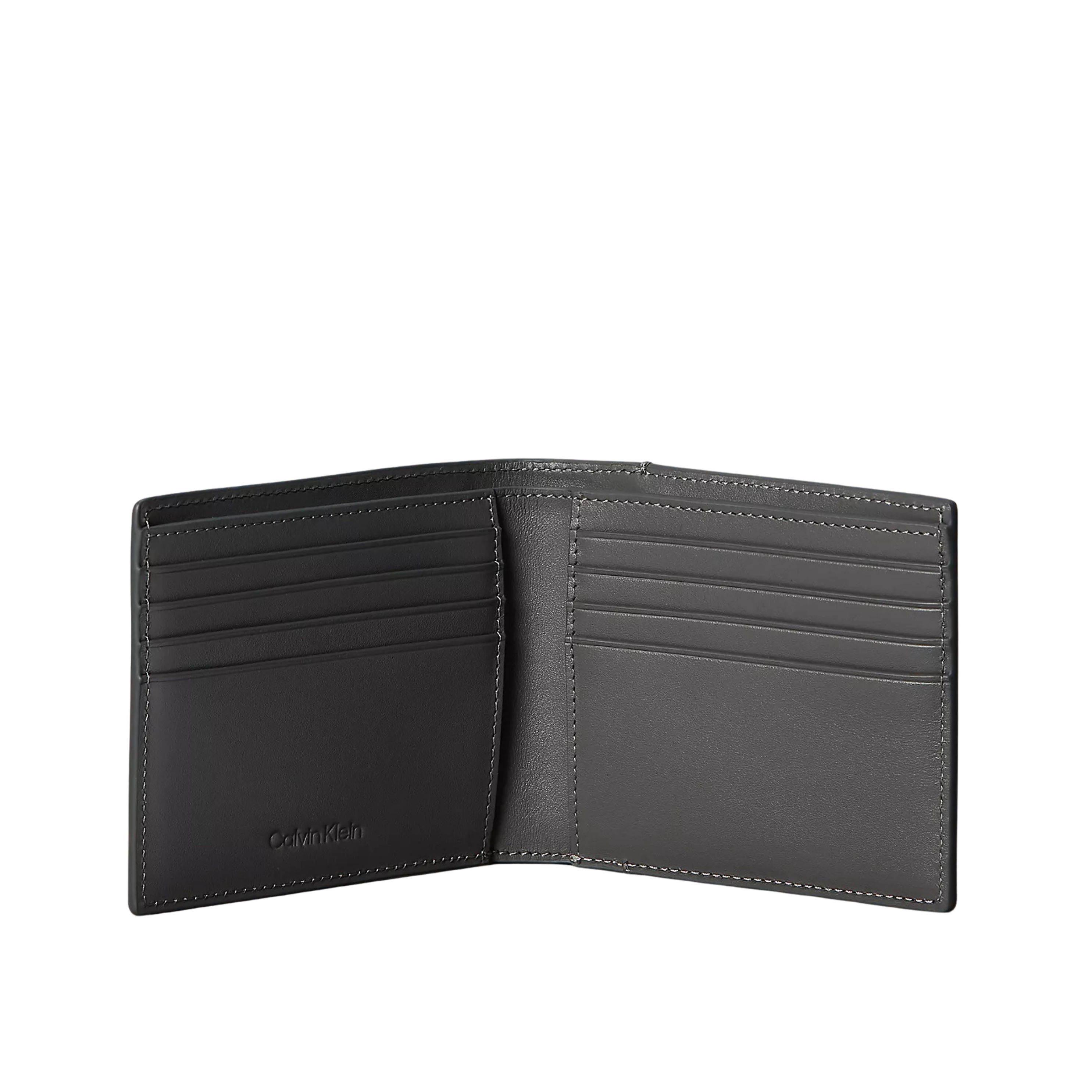 Calvin Klein Men Monologo Bifold Wallet - Granite Gray