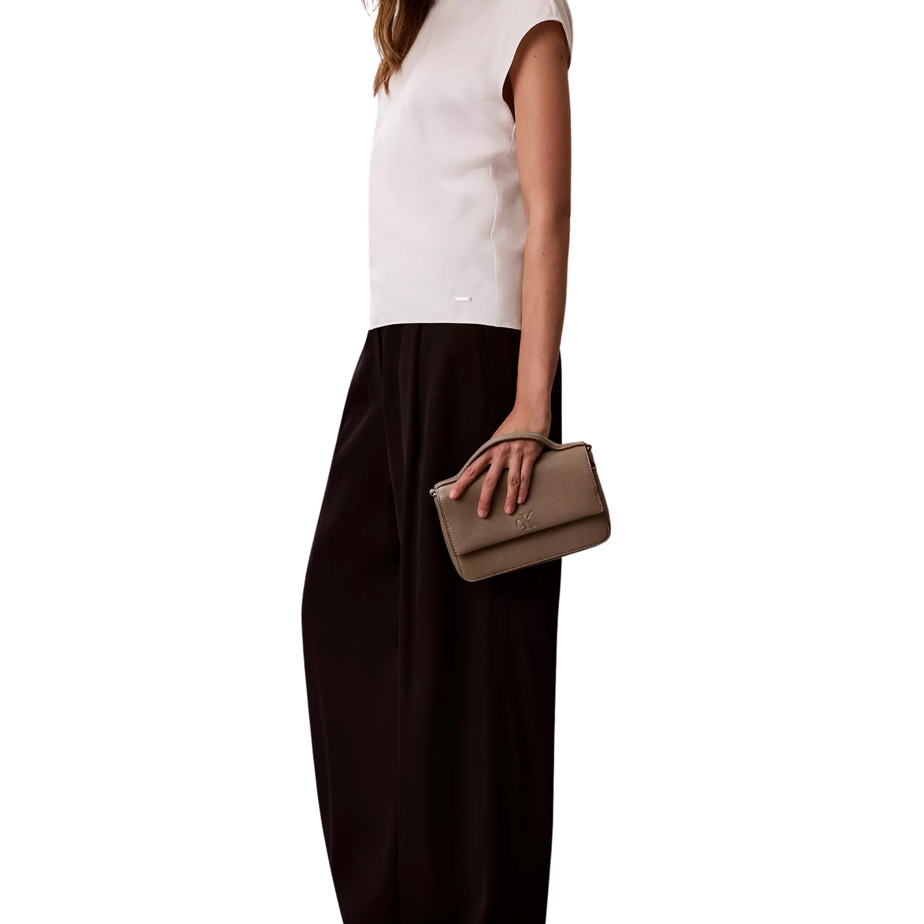 Calvin Klein Women Ultralight Phone Crossbody - Desert Taupe
