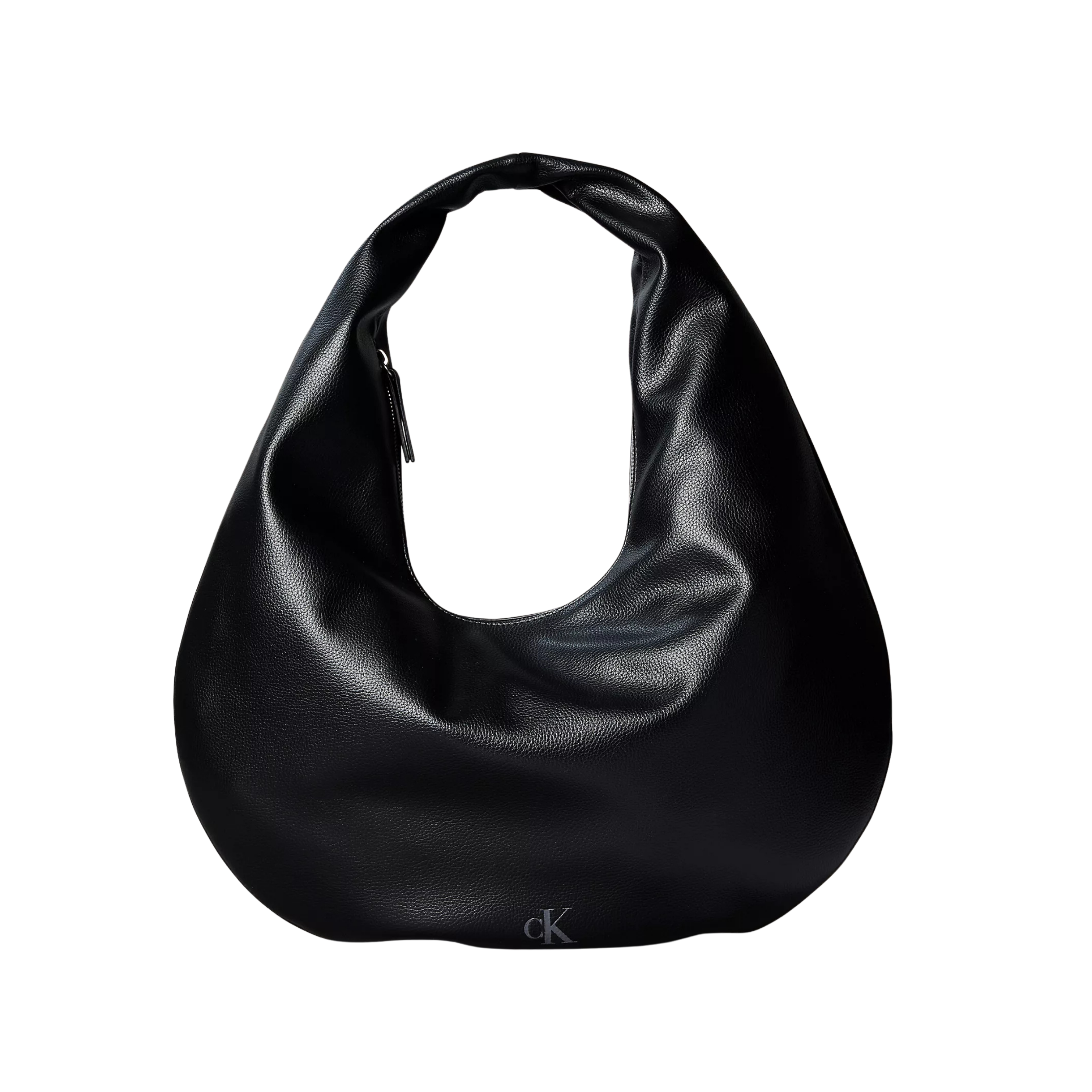 Calvin Klein Women Pebble Grain Crescent Shoulder Bag - Black