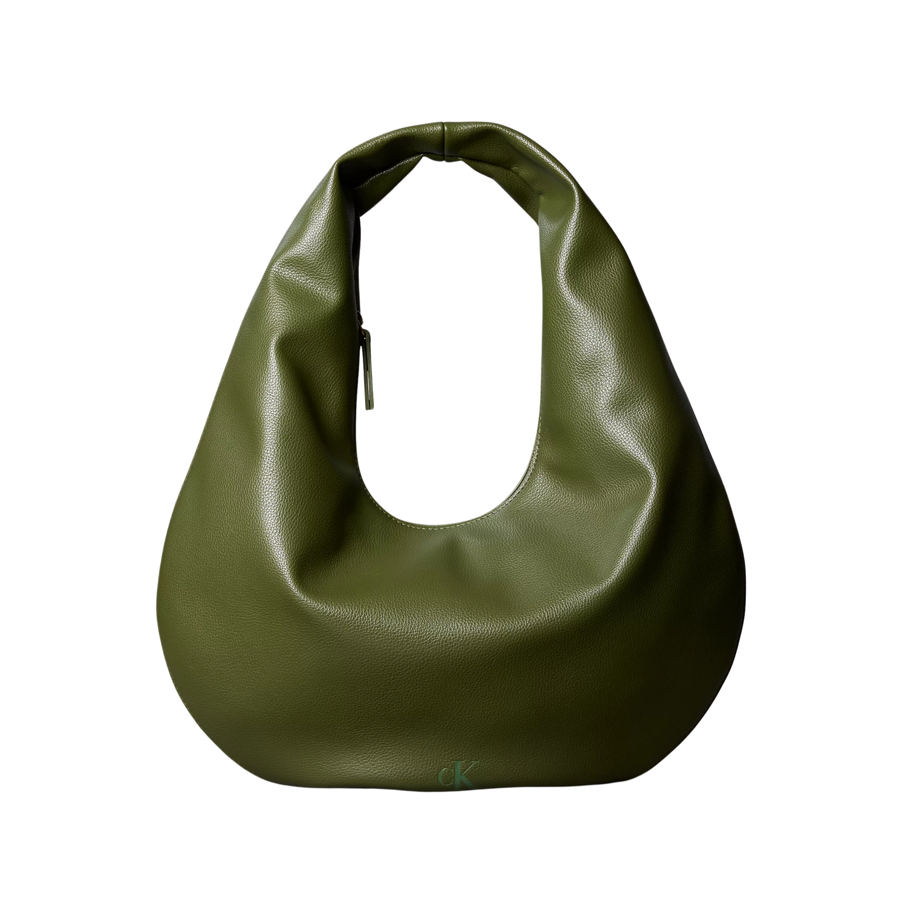 Calvin Klein Women Pebble Grain Crescent Shoulder Bag - Cypress