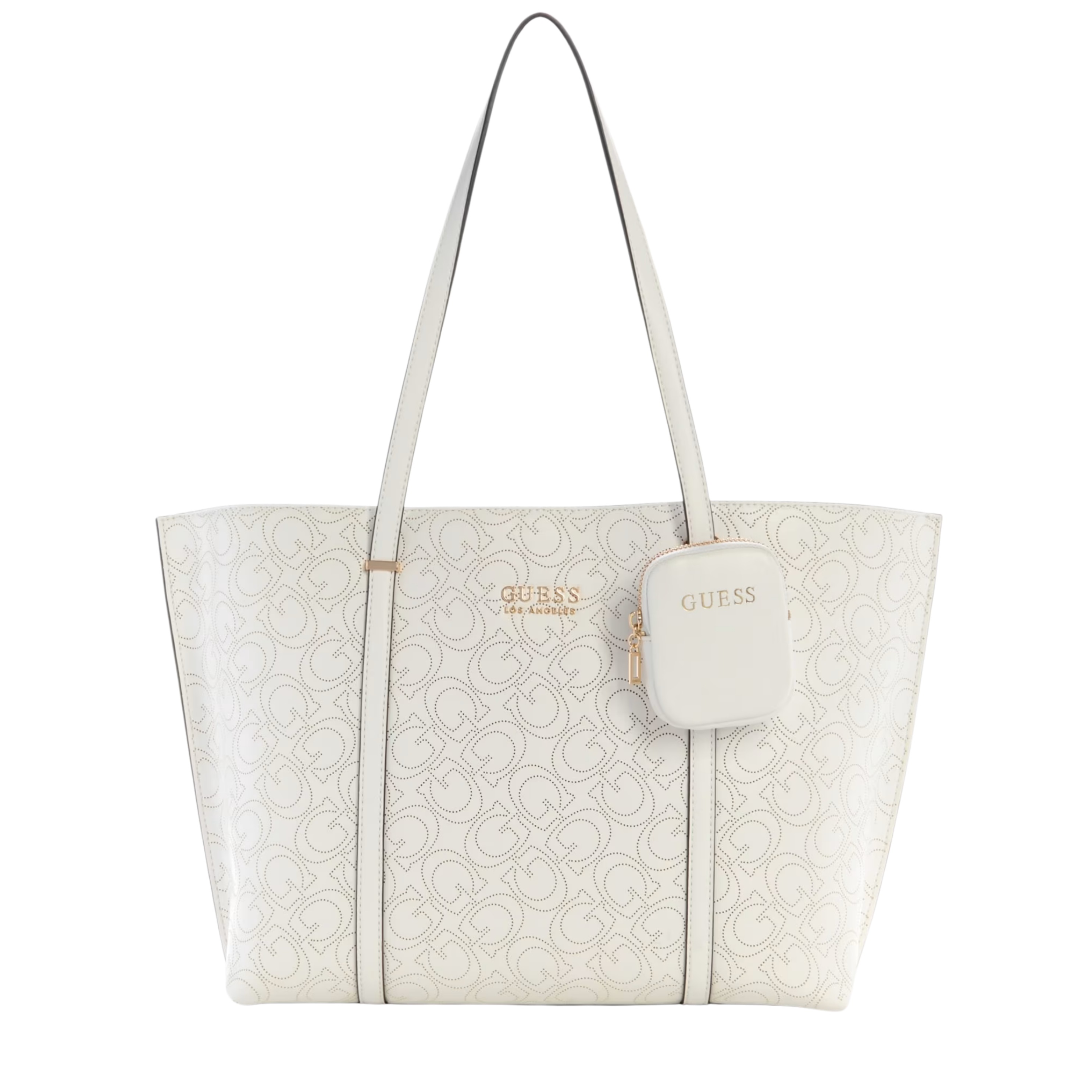 Guess Women Rue Perforated Tote - White
