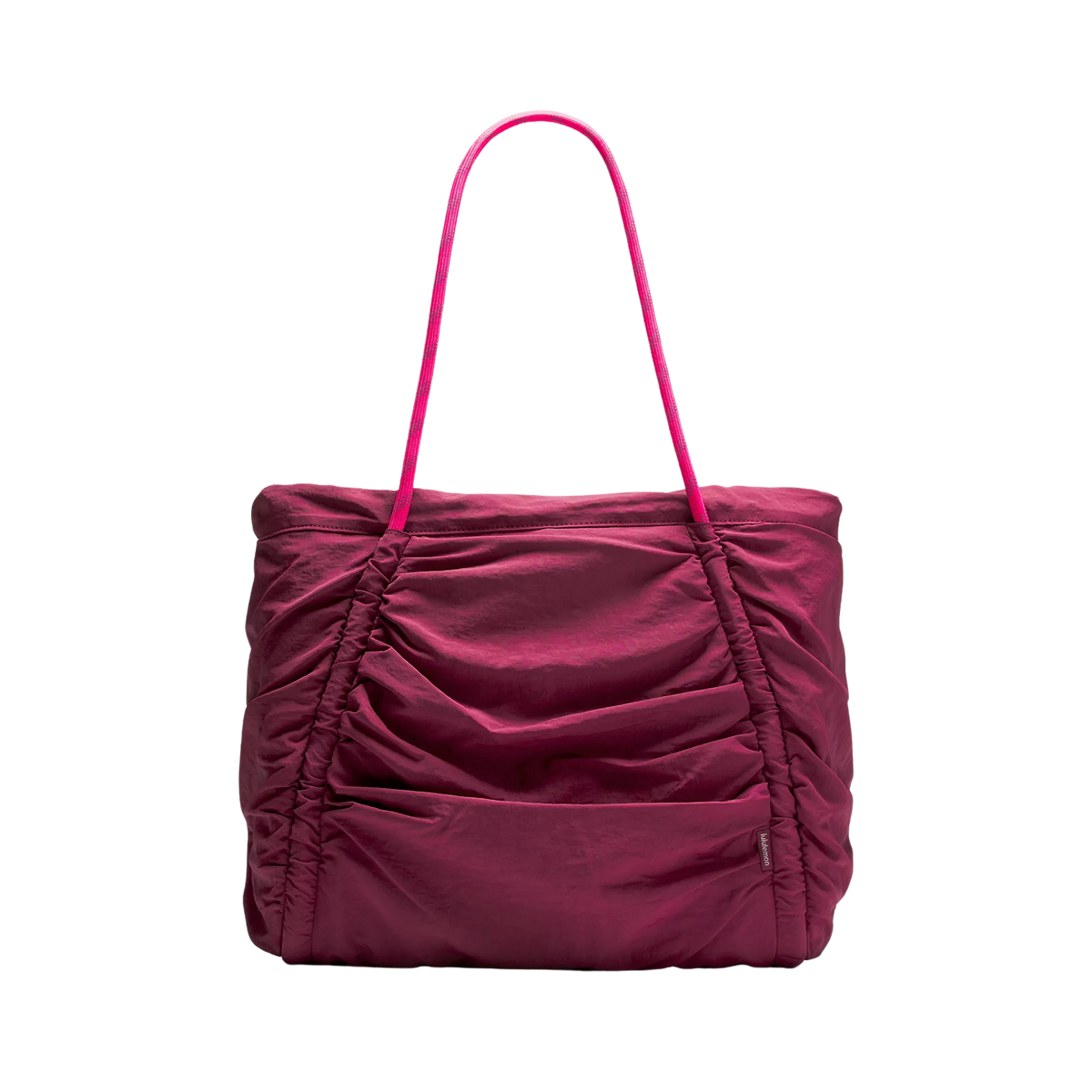 Lululemon Ruched Tote Bag 24L - Raspberry Rave Flamingo Fun Silver