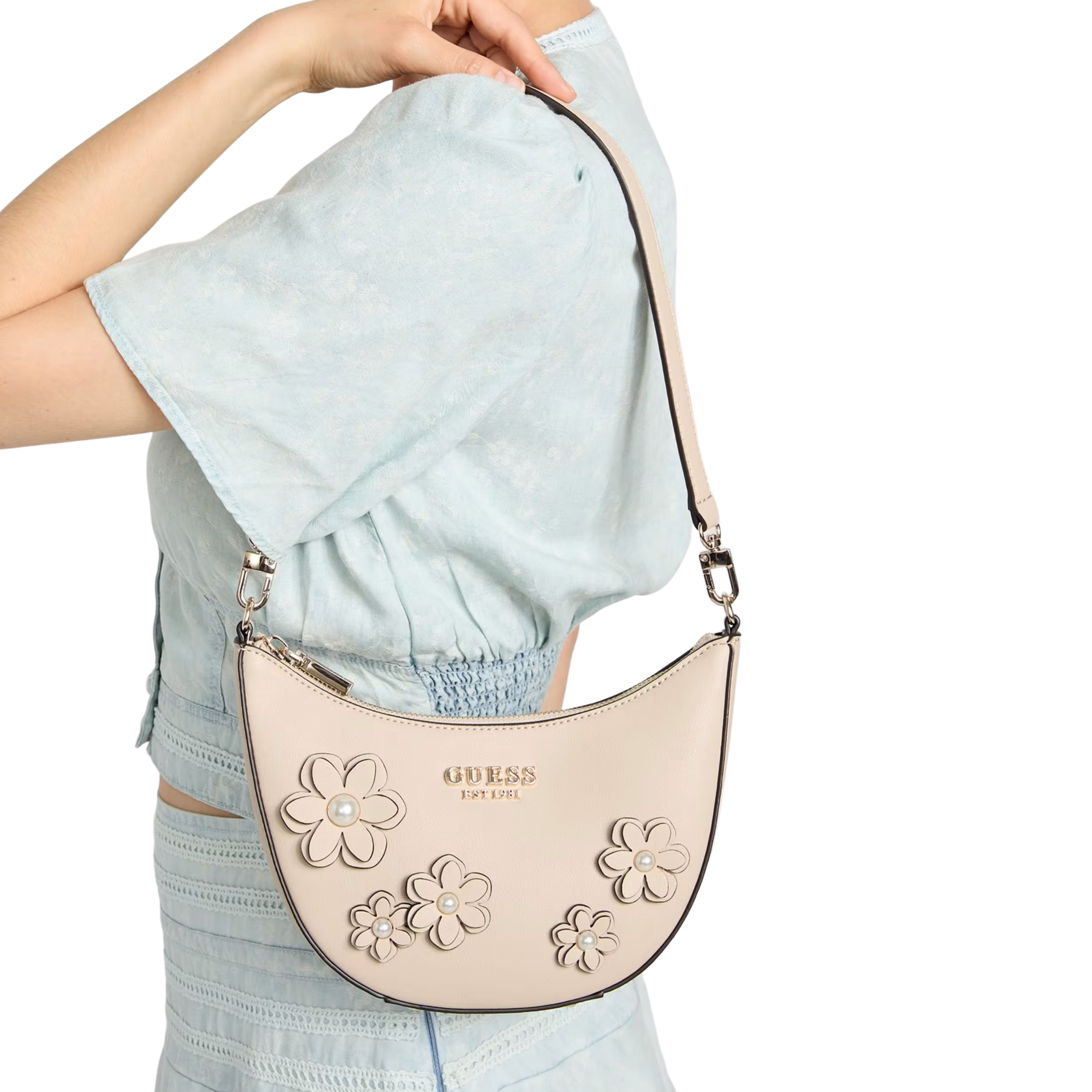 Guess Women Zaria Mini Shoulder Bag - Shattered Italy Wash