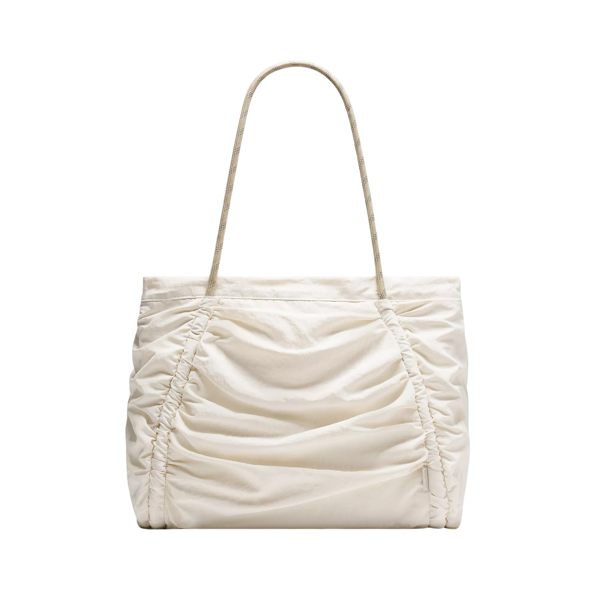 Lululemon Ruched Tote Bag 24L - Light Ivory Wacky Khaki Gold