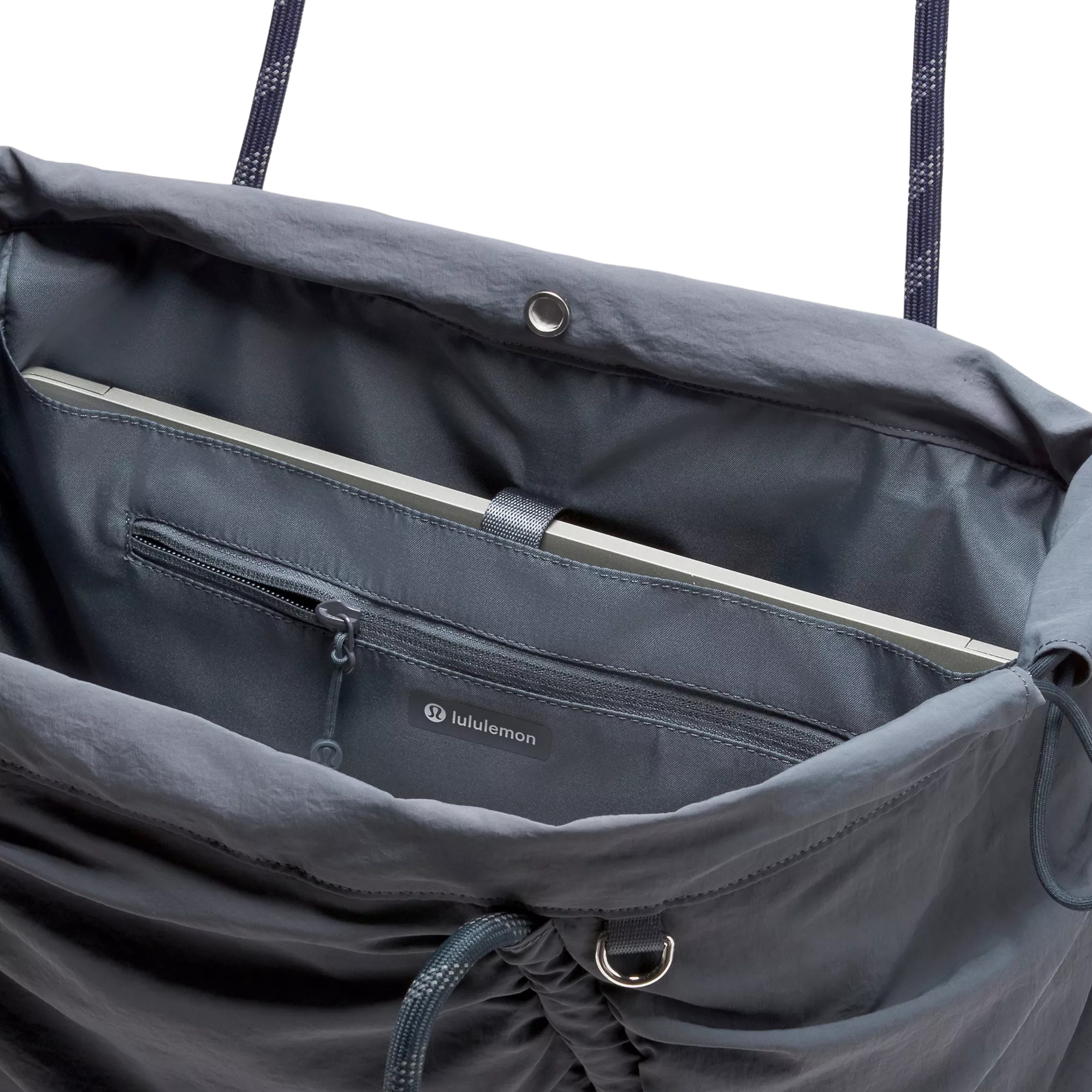 Lululemon Ruched Tote Bag 24L - Dusty Diamond True Navy Silver