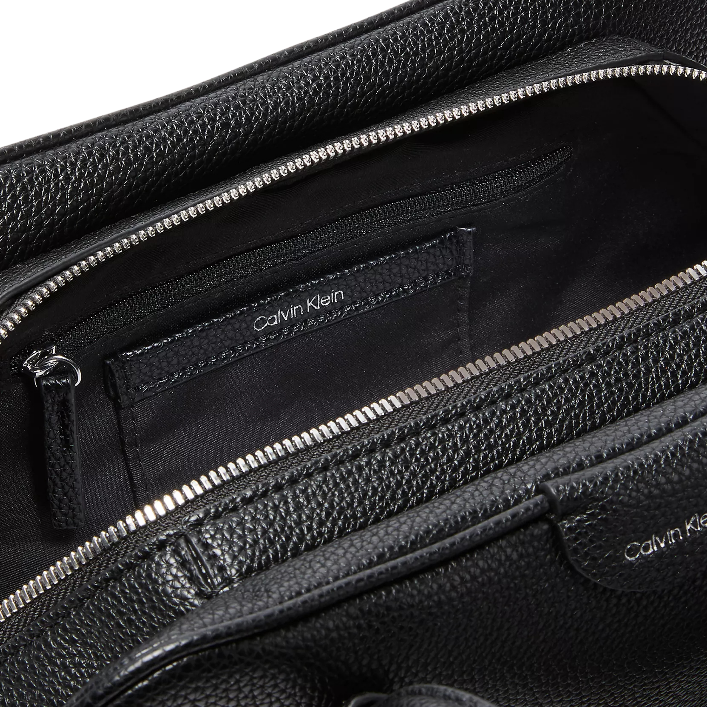 Calvin Klein Women Emblem Logo Shoulder Bag - Black