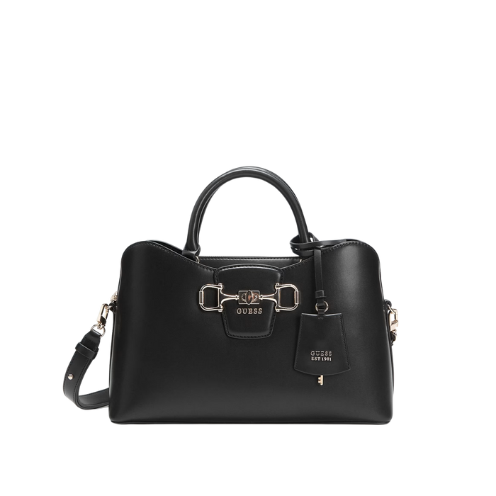 Guess Women Janie Logo Handbag - Black