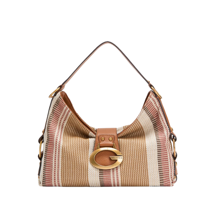 Guess Women Camden Medium Shoulder Bag AB930818 - Camel Multi