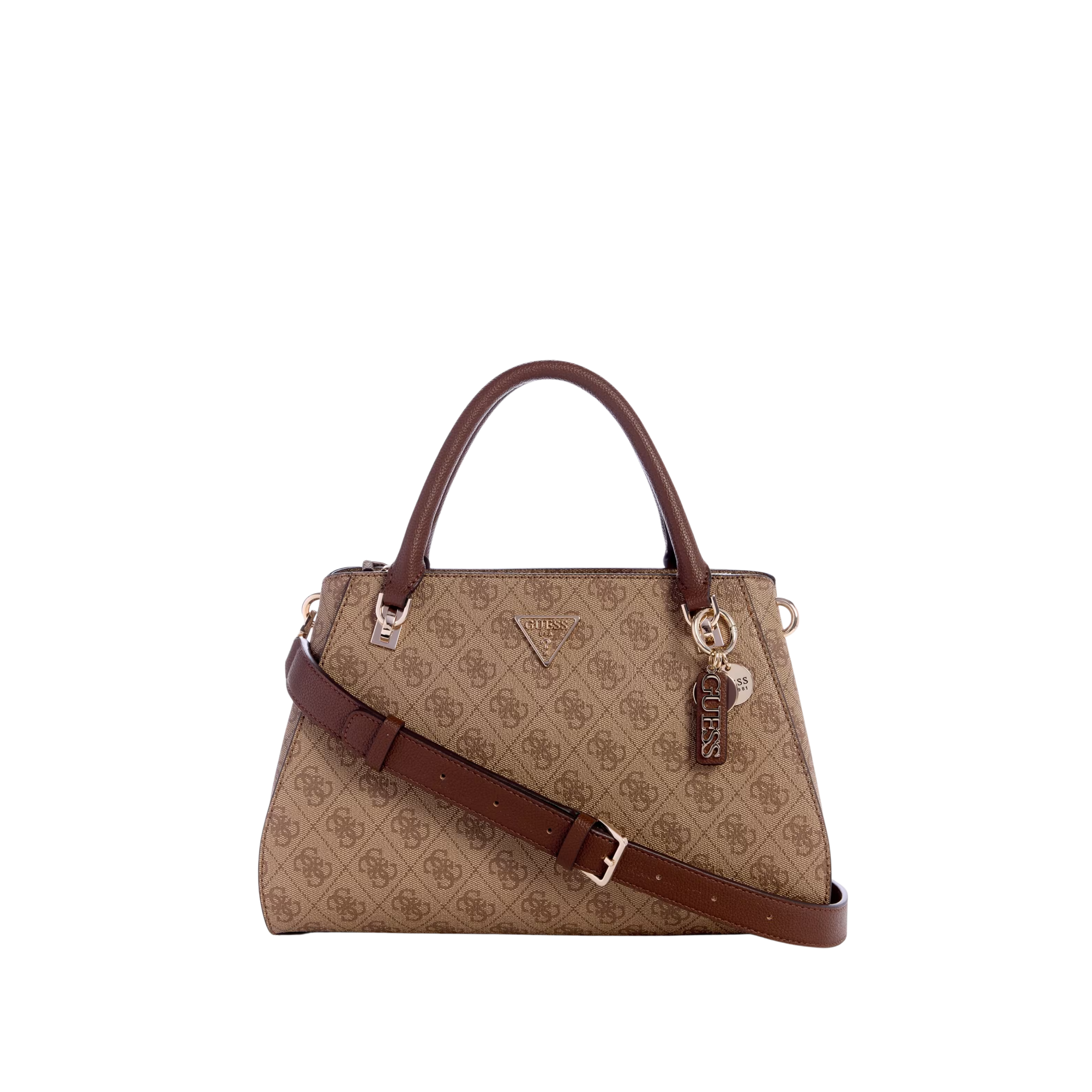 Guess Women Noelle Luxury Satchel - Light Vintage