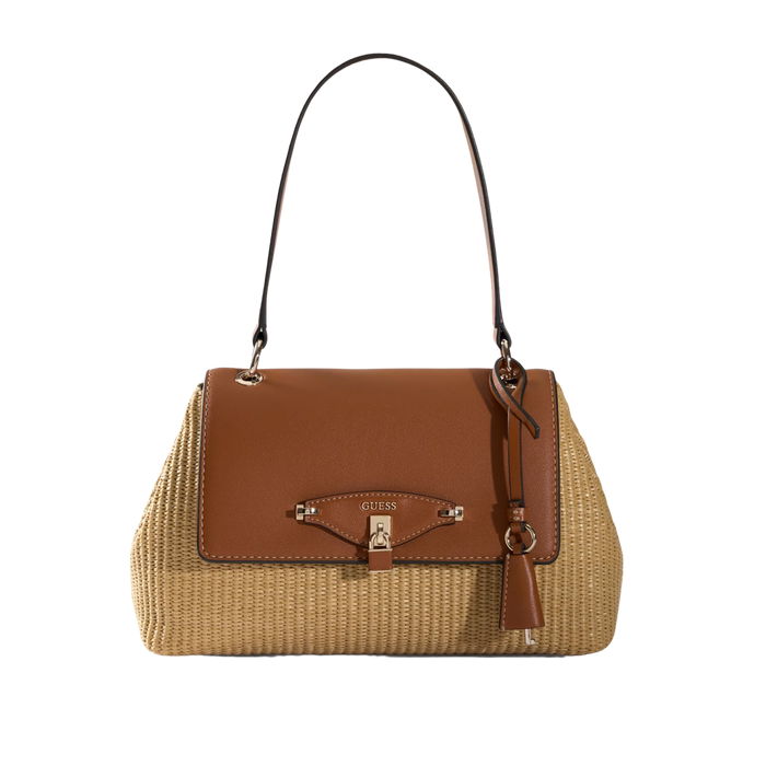 Guess Women Maggie Shoulder Bag - Natural Caramel