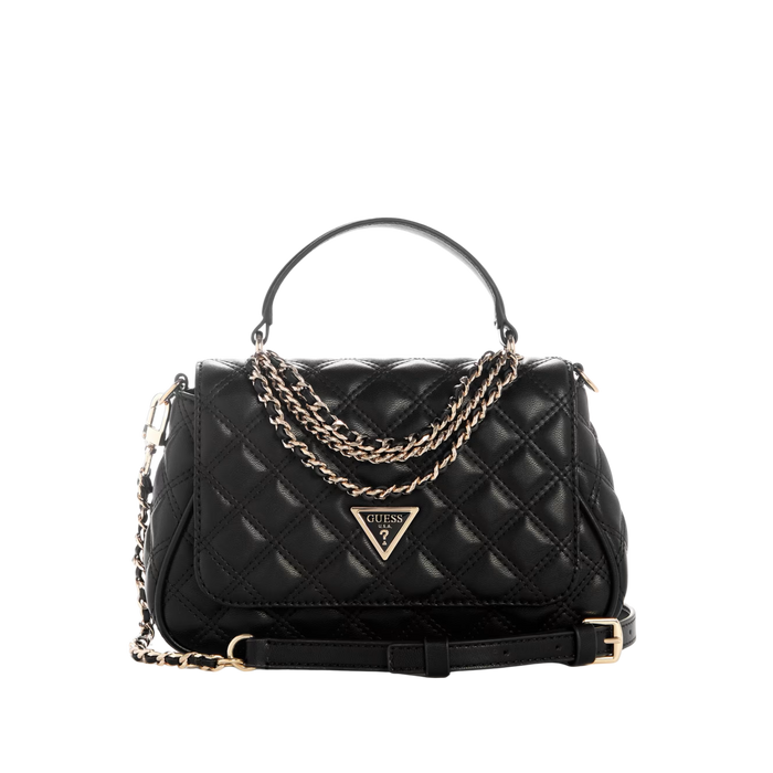 Guess Women Giully Chains Handbag - Black