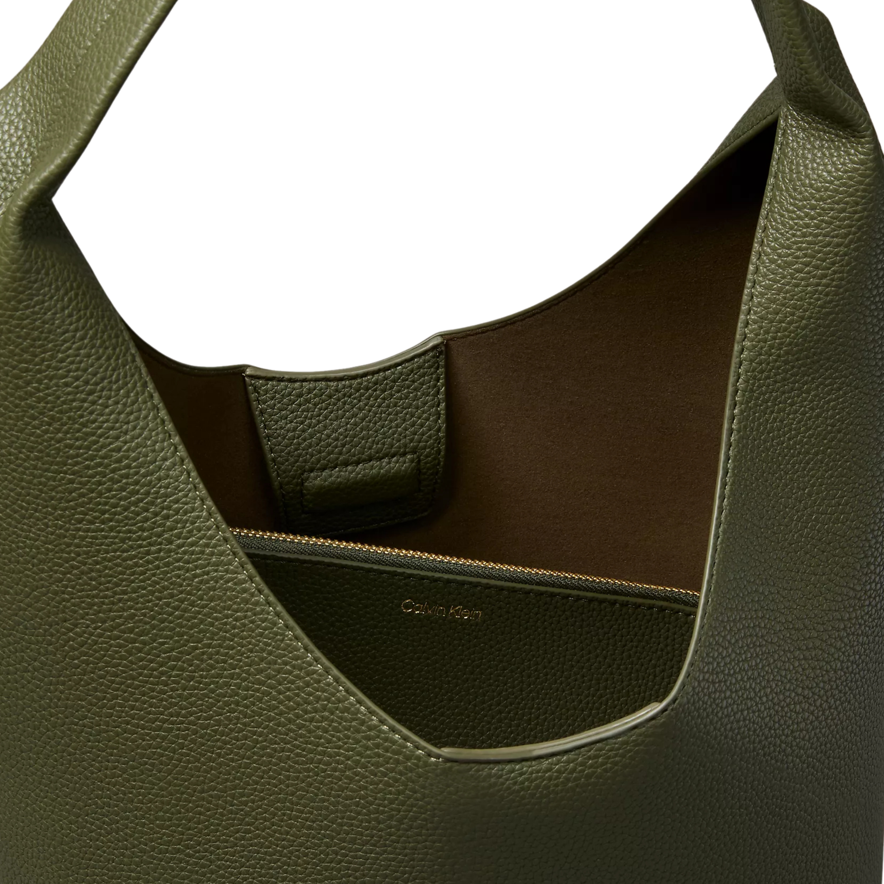 Calvin Klein Women Pebble Grain Slouchy Bag - Cypress