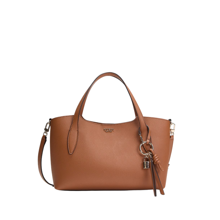 Guess Women Melody Satchel Bag - Brown