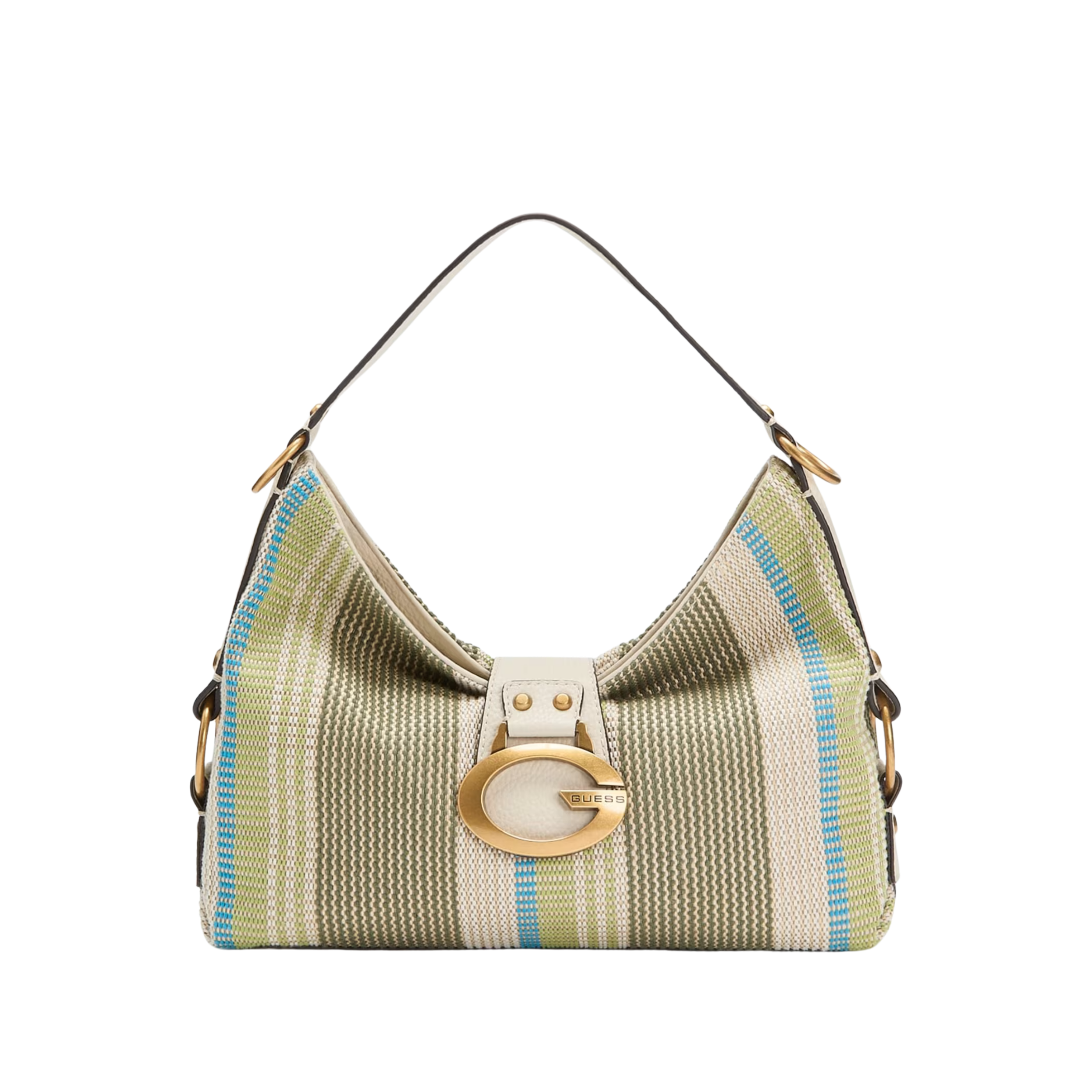 Guess Women Camden Medium Shoulder Bag AB930818 - Olive Multi