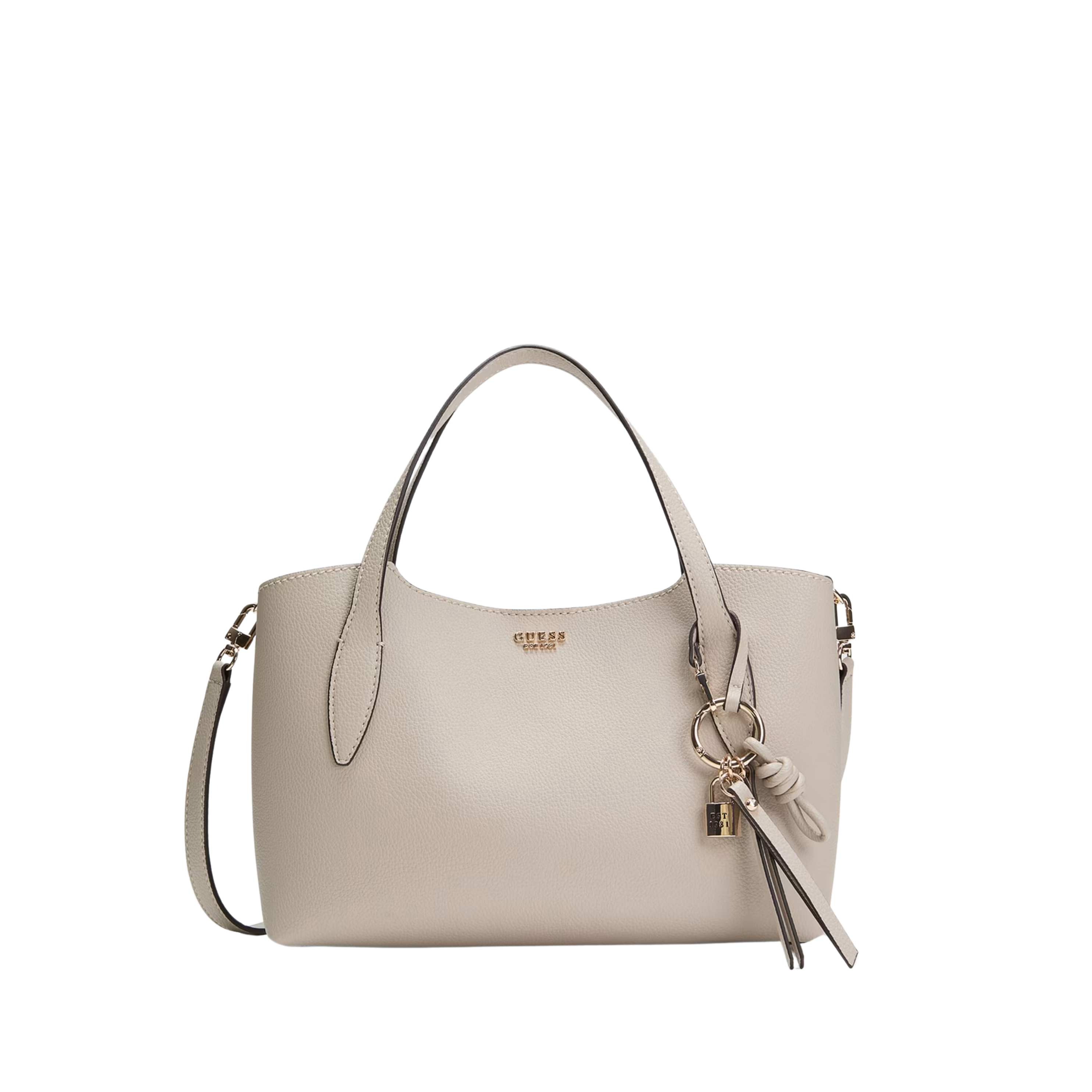 Guess Women Melody Satchel Bag - Beige