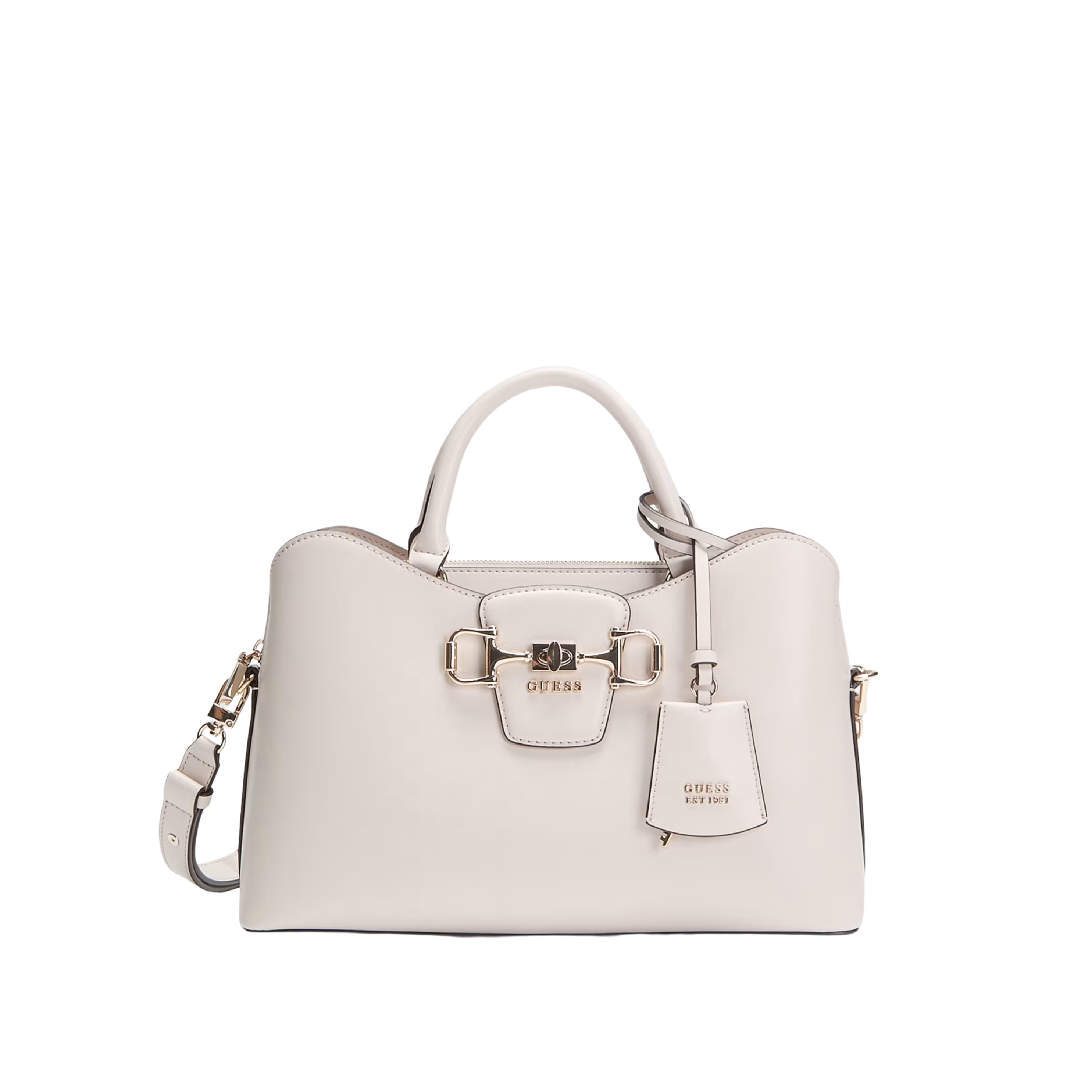 Guess Women Janie Logo Handbag - White