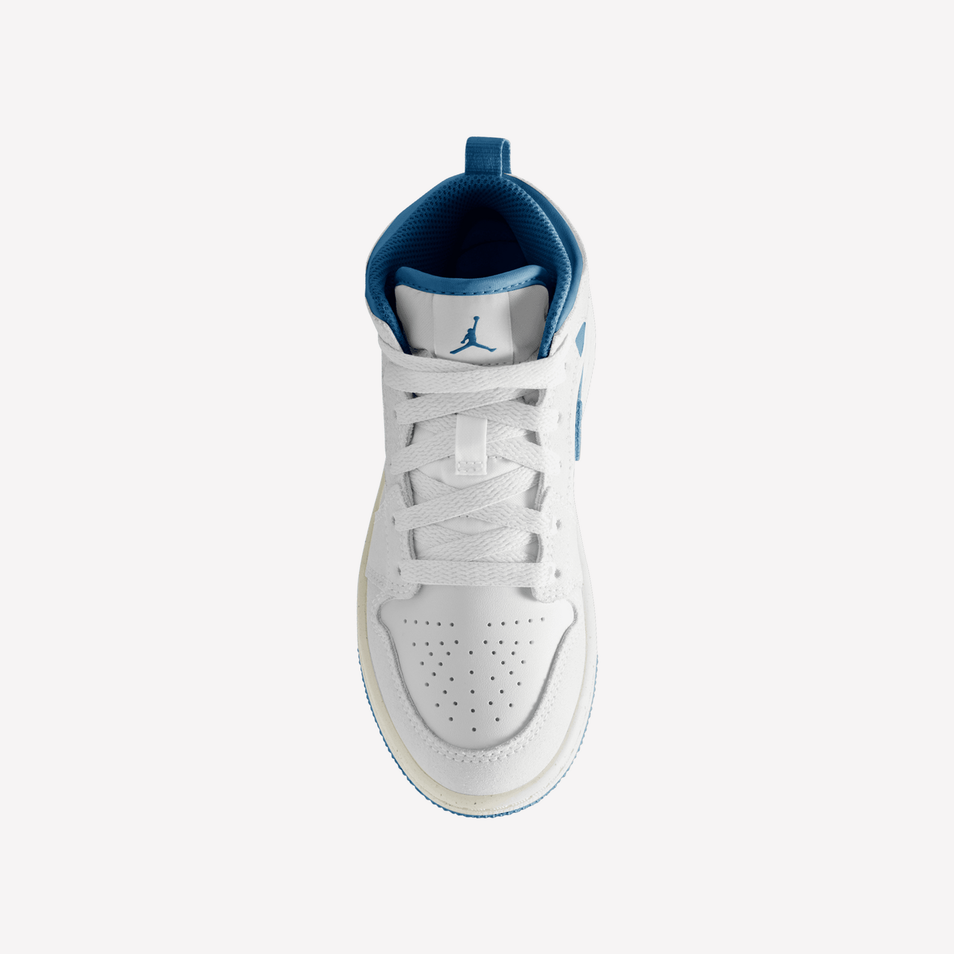 Nike jordan white and blue sales