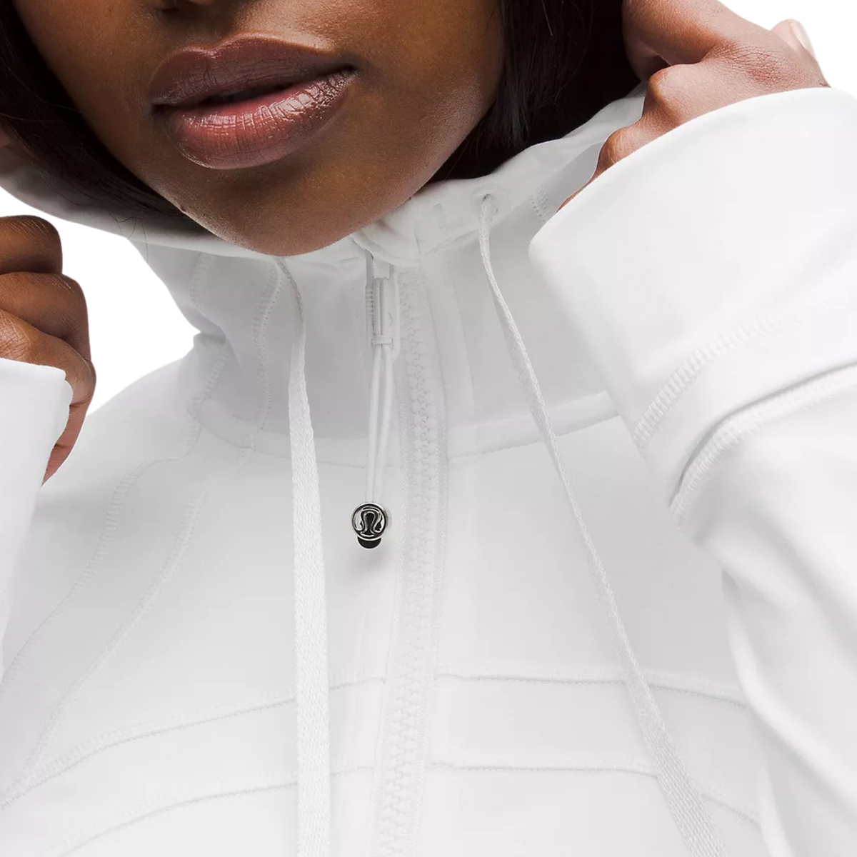 Lululemon Define Cropped Hooded Jacket - White