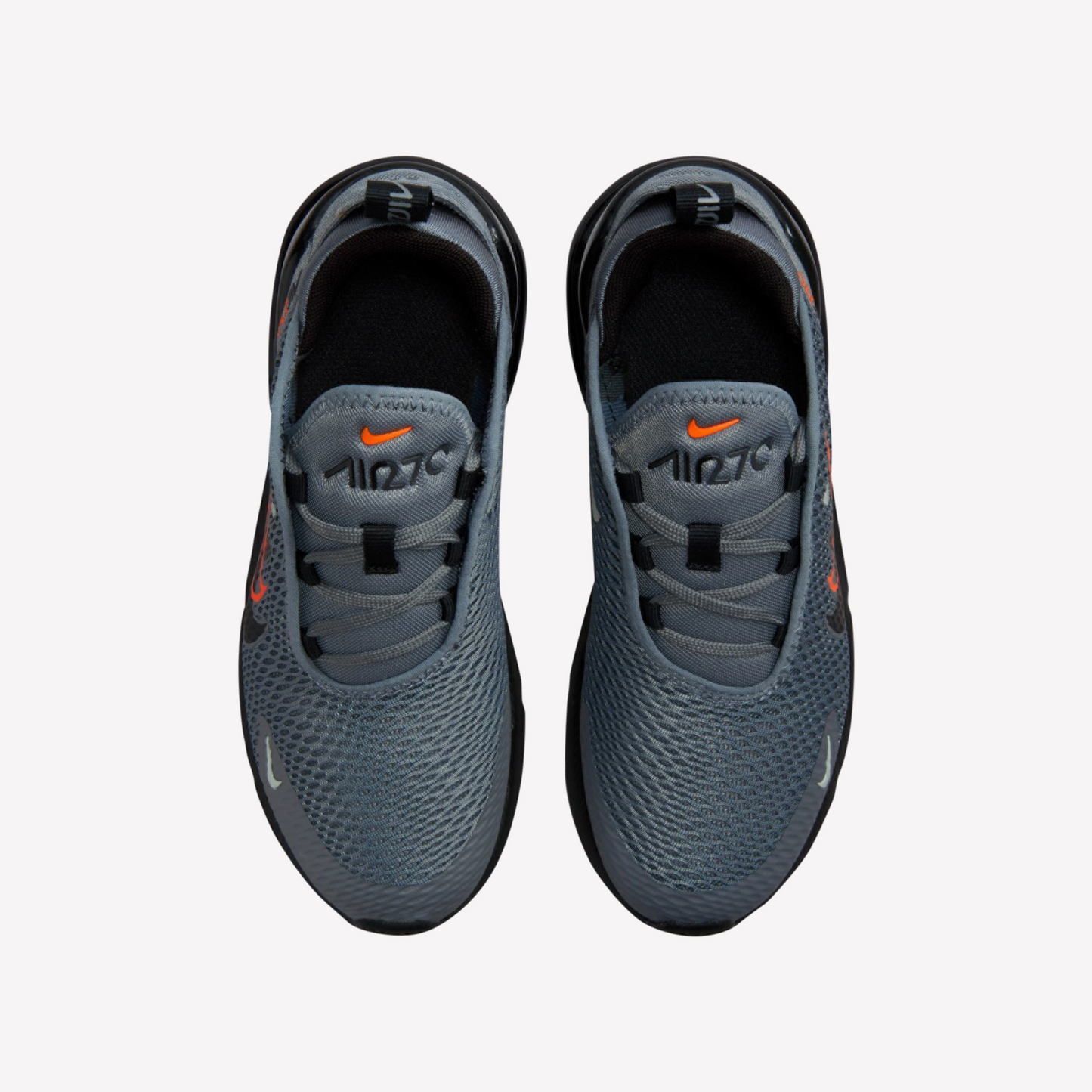 Nike Boys Kids Air Max 270 - Grey/Black/Orange