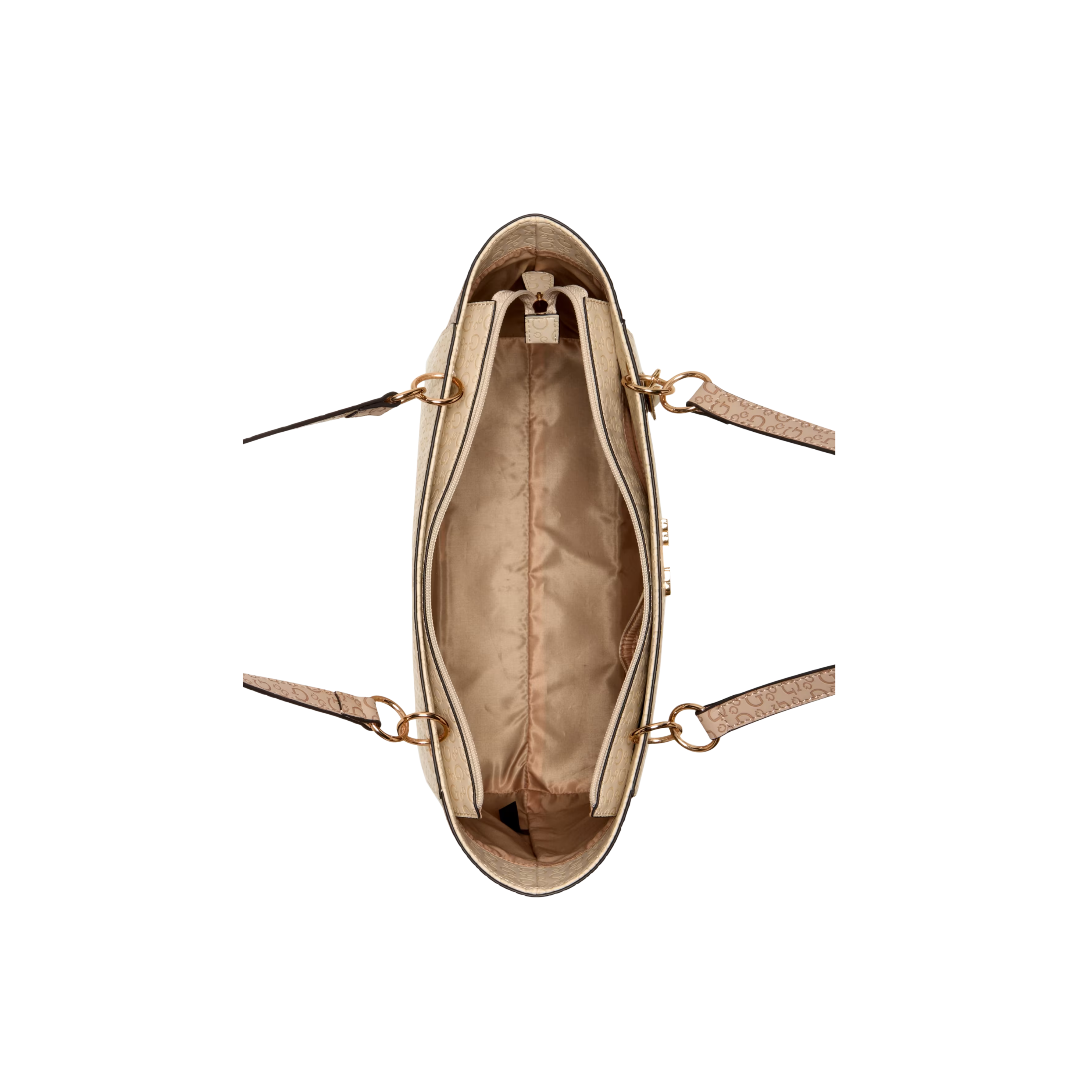 Guess Women Zakaria Debossed Logo Tote - Neutral