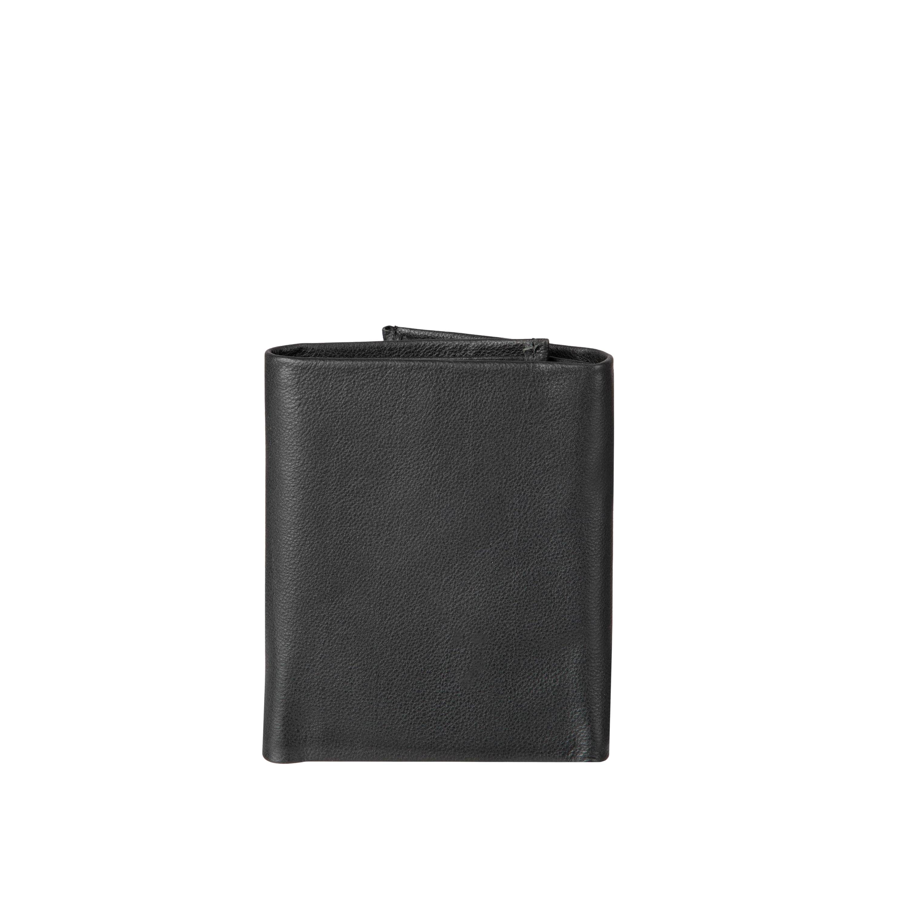 Calvin Klein Men RFID Leather Trifold Wallet - Black