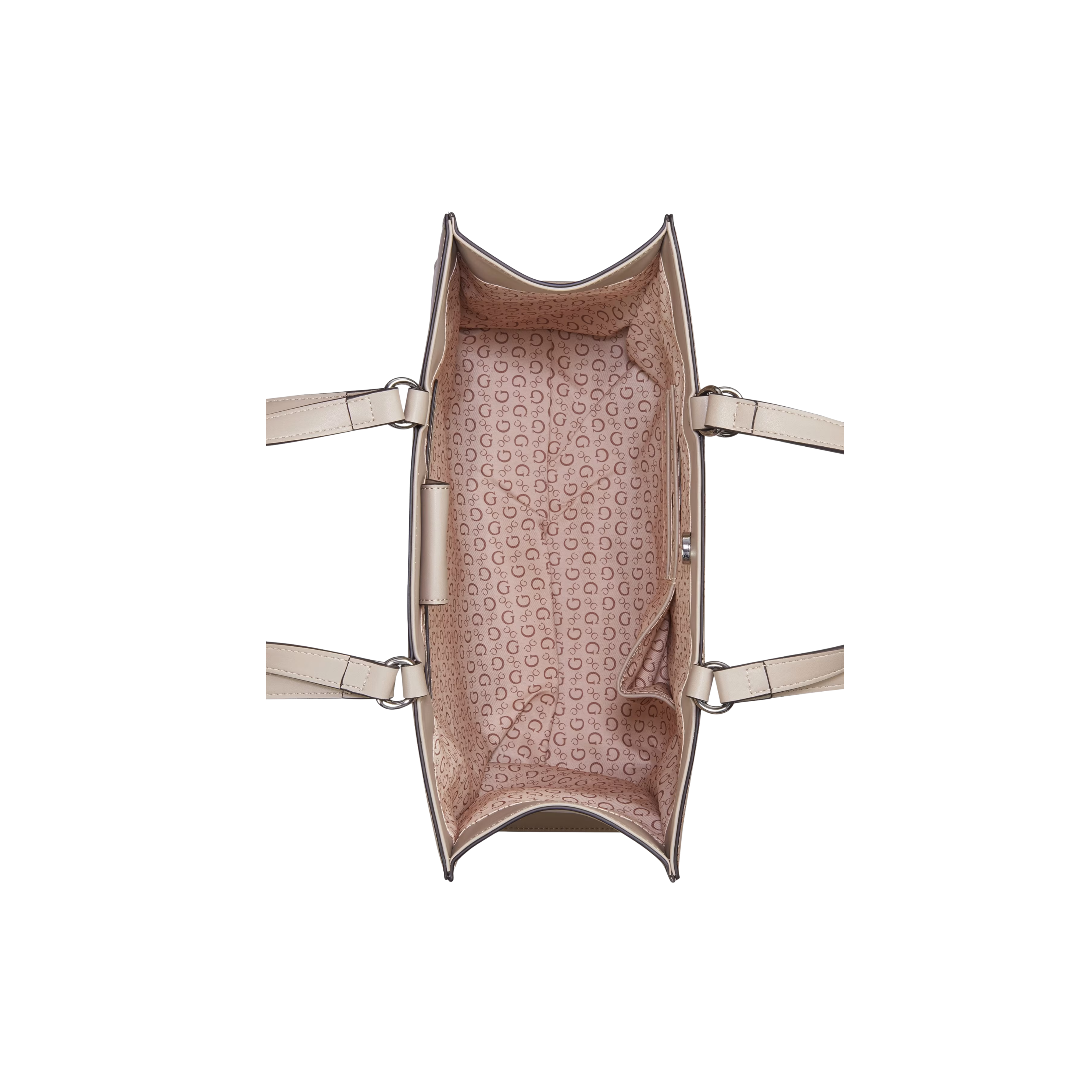 Guess Women Forber Perforated Logo Carryal - Beige