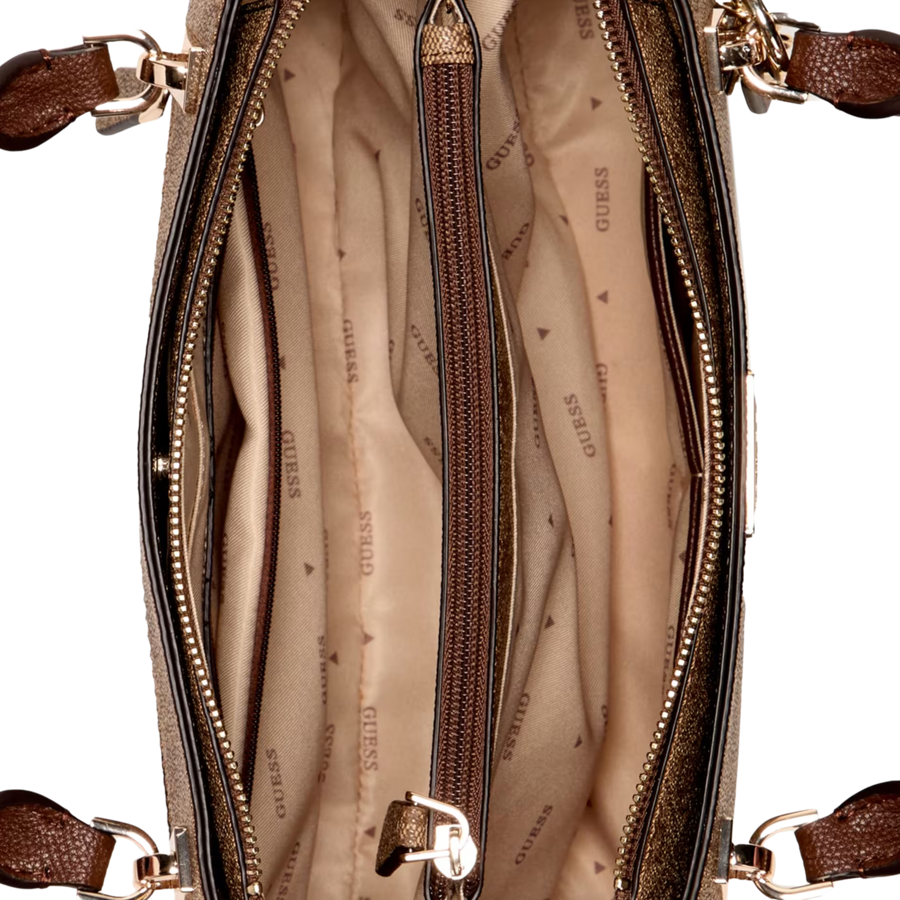 Guess Women Noelle Luxury Satchel - Light Vintage