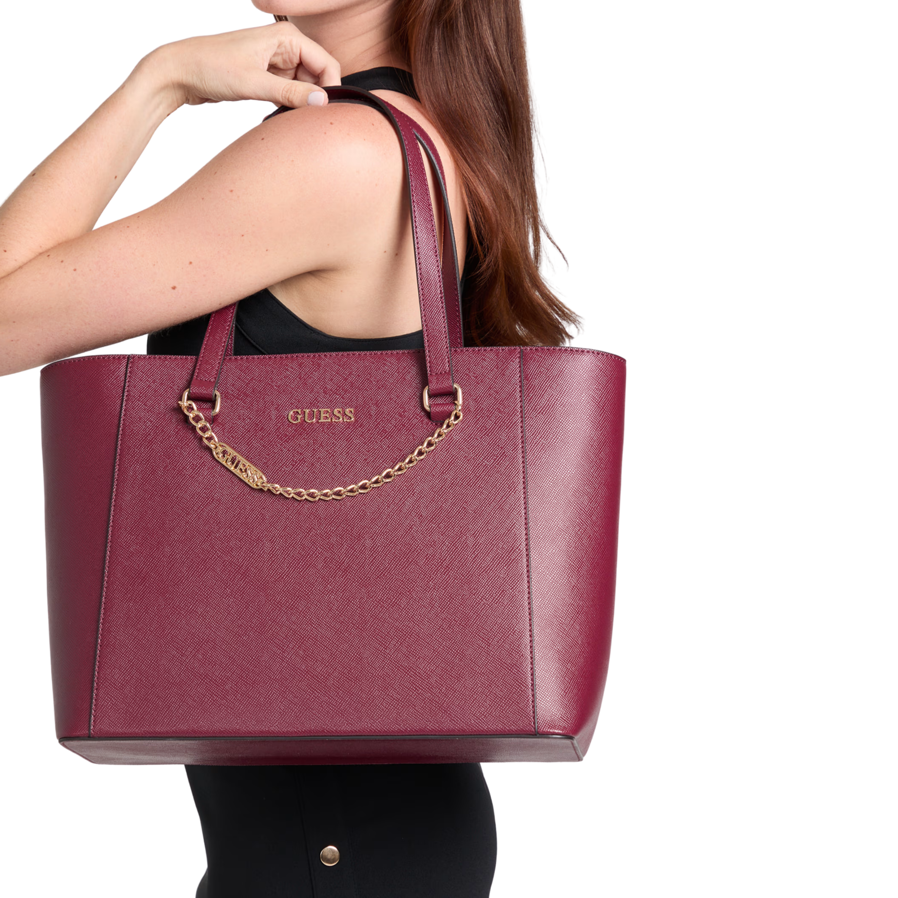 Guess Women Deltona Tote - Red