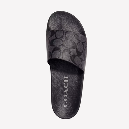 COACH Men's Signature Sandals - Black