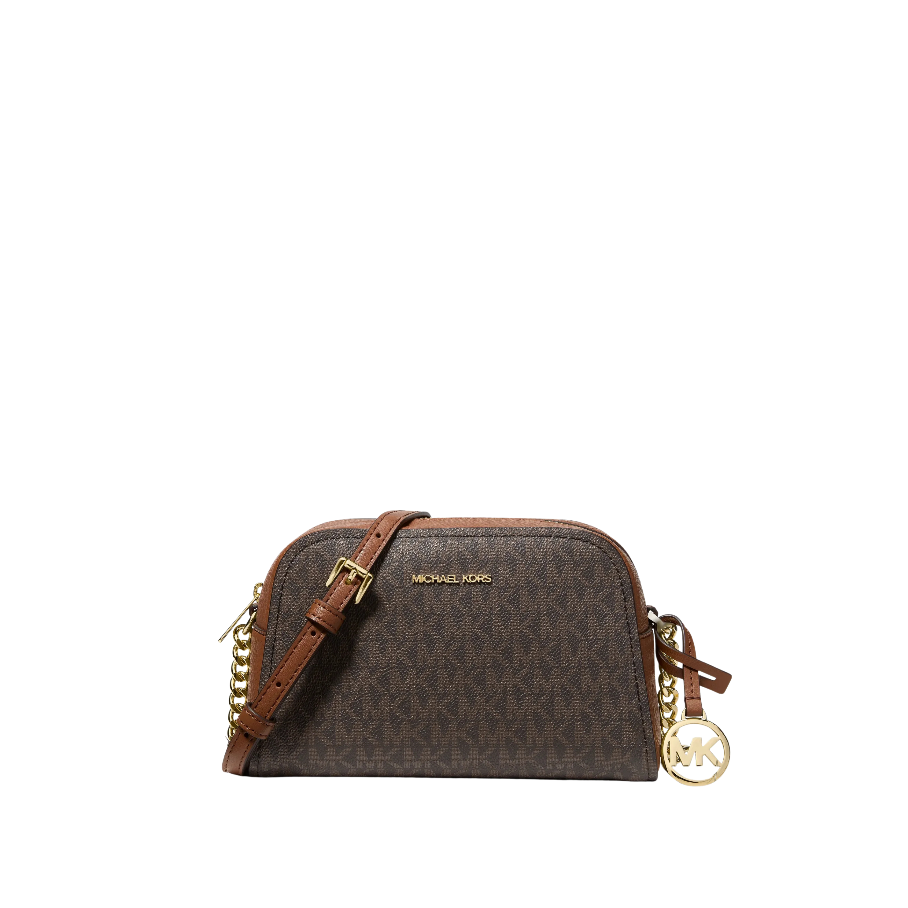 Michael Kors Women Ashton Extra Small Signature Logo Camera Crossbody Bag - Brown