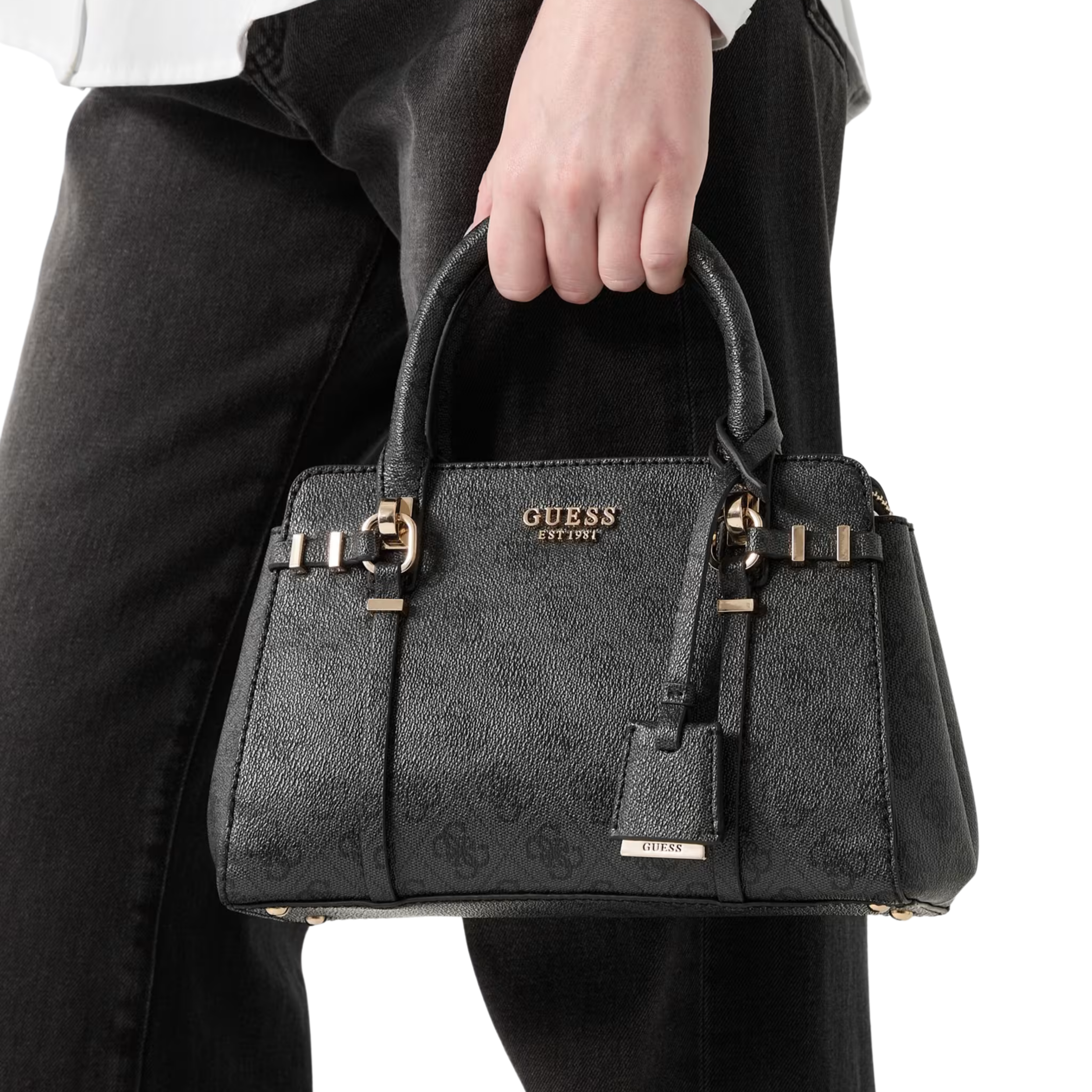 Guess Women Leona Logo Handbag - Cloud Wash