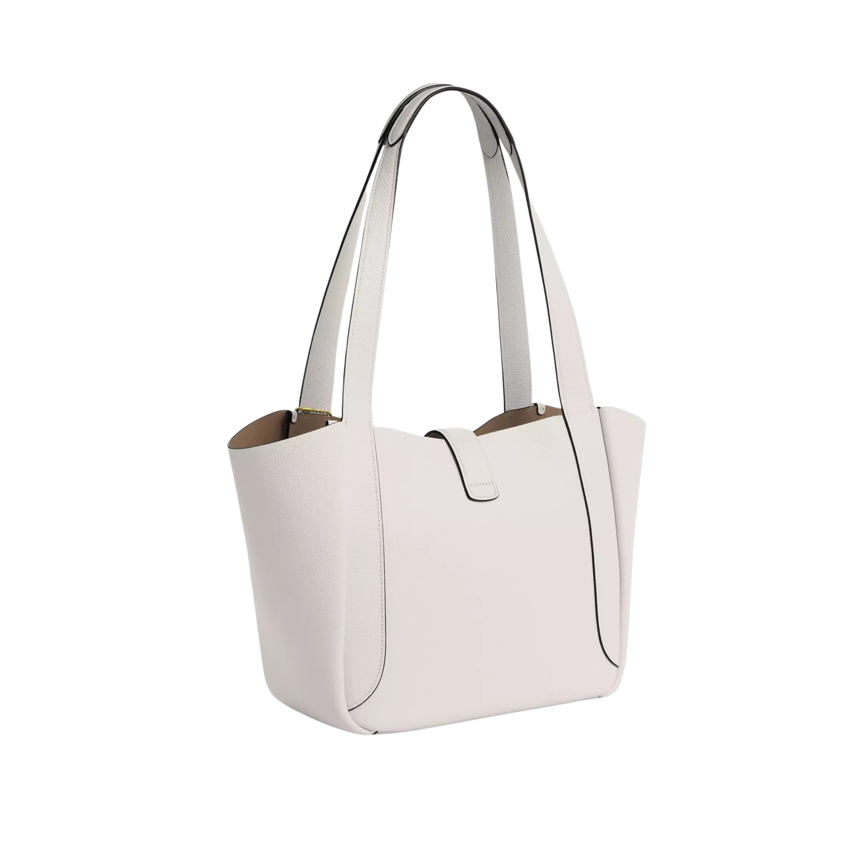 COACH Hadley Turnlock Tote Bag - Chalk