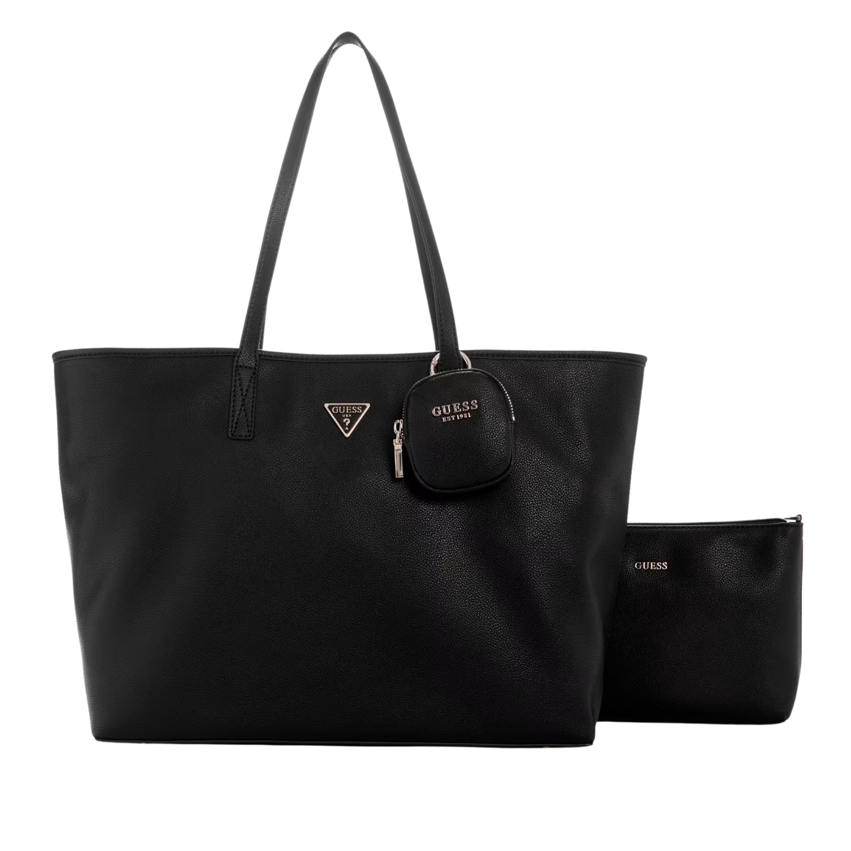 Guess Women Power Play II Large Tech Tote Set - Black