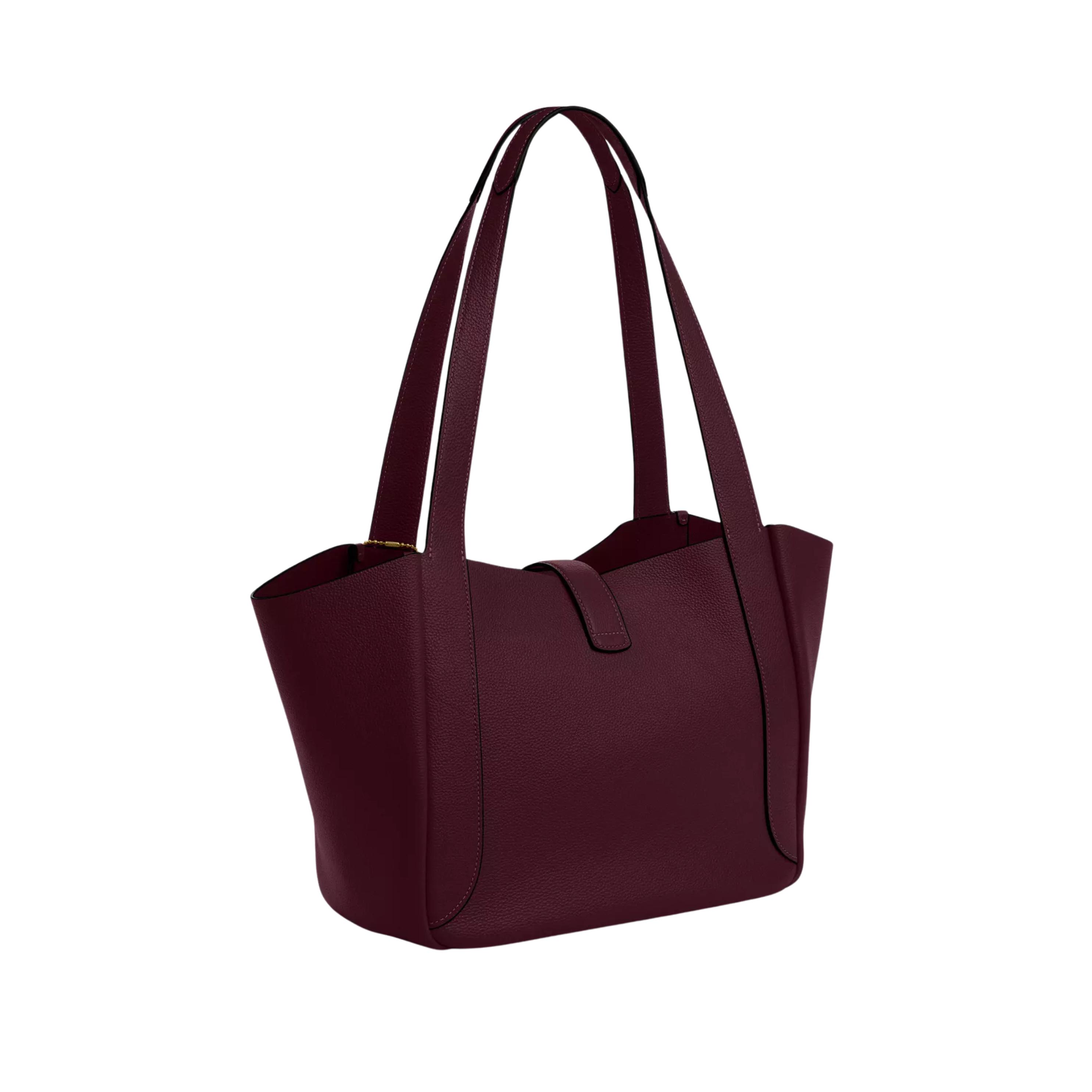 COACH Hadley Turnlock Tote Bag - Dark Wine