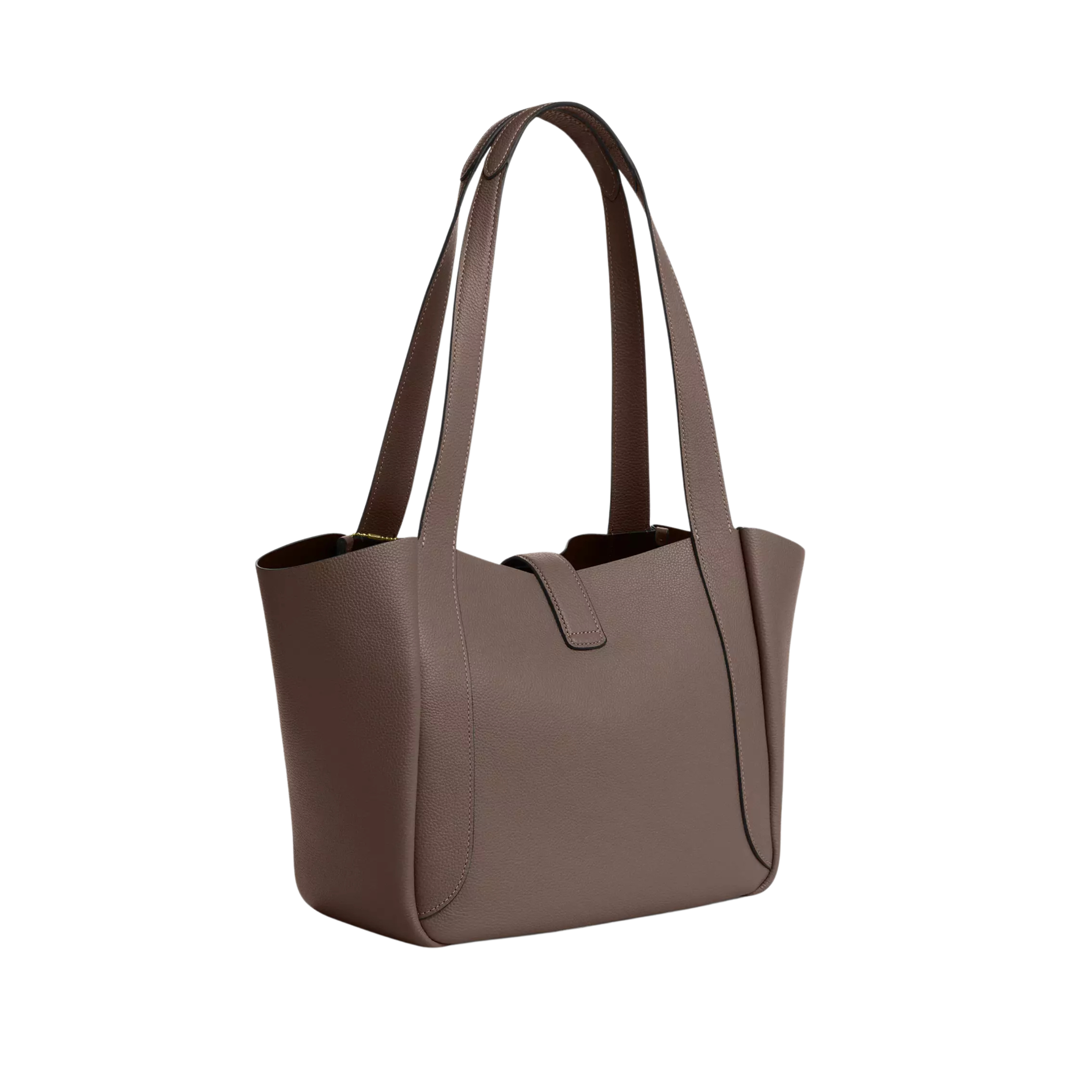 COACH Hadley Turnlock Tote Bag - Dark Stone