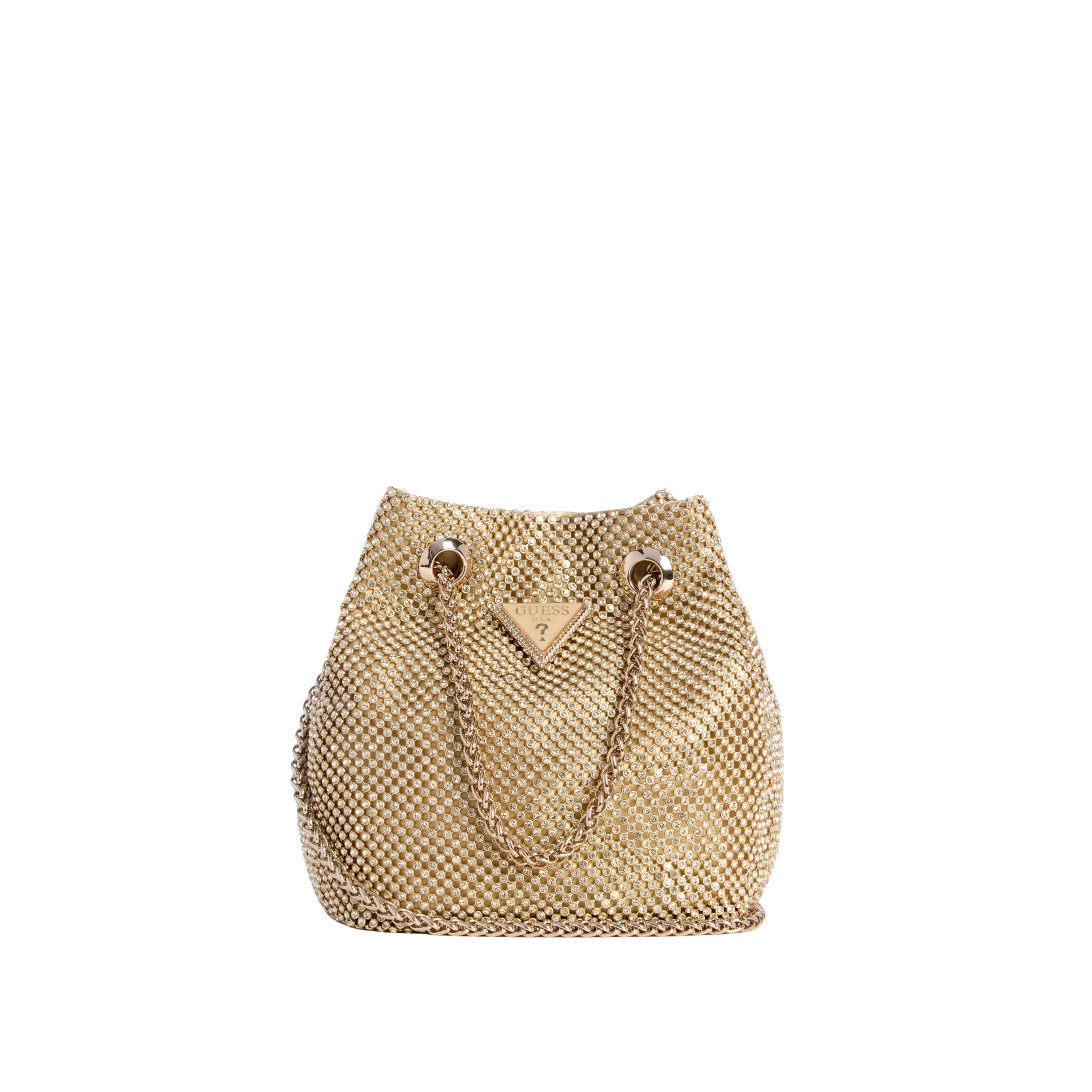 Guess Women Zalina Mesh Pouch - Gold