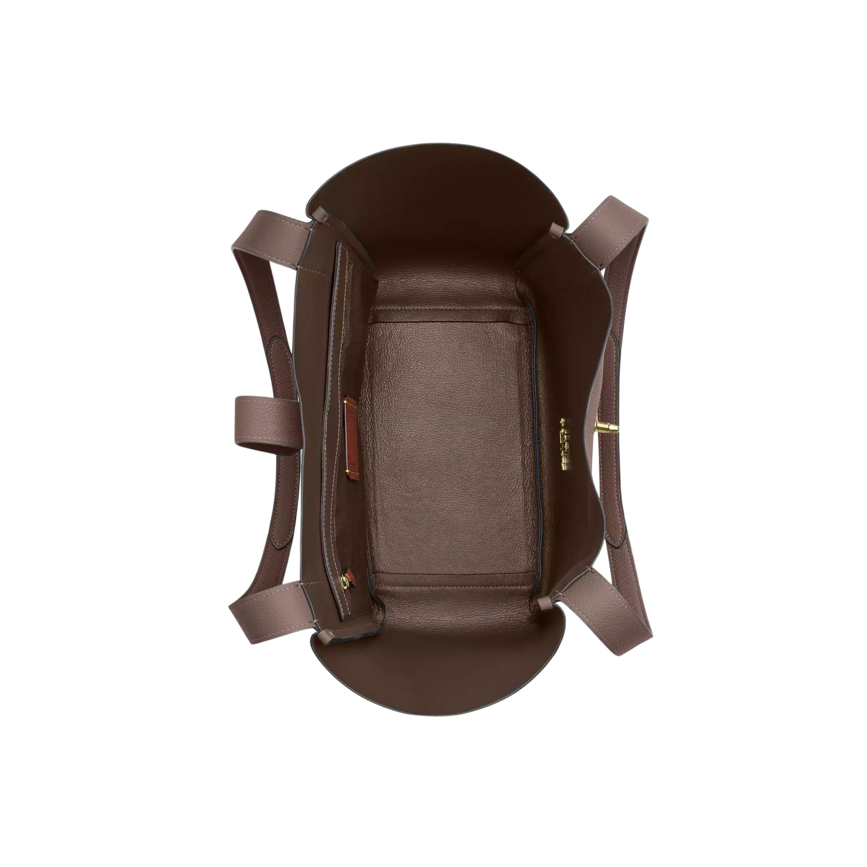 COACH Hadley Turnlock Tote Bag - Dark Stone